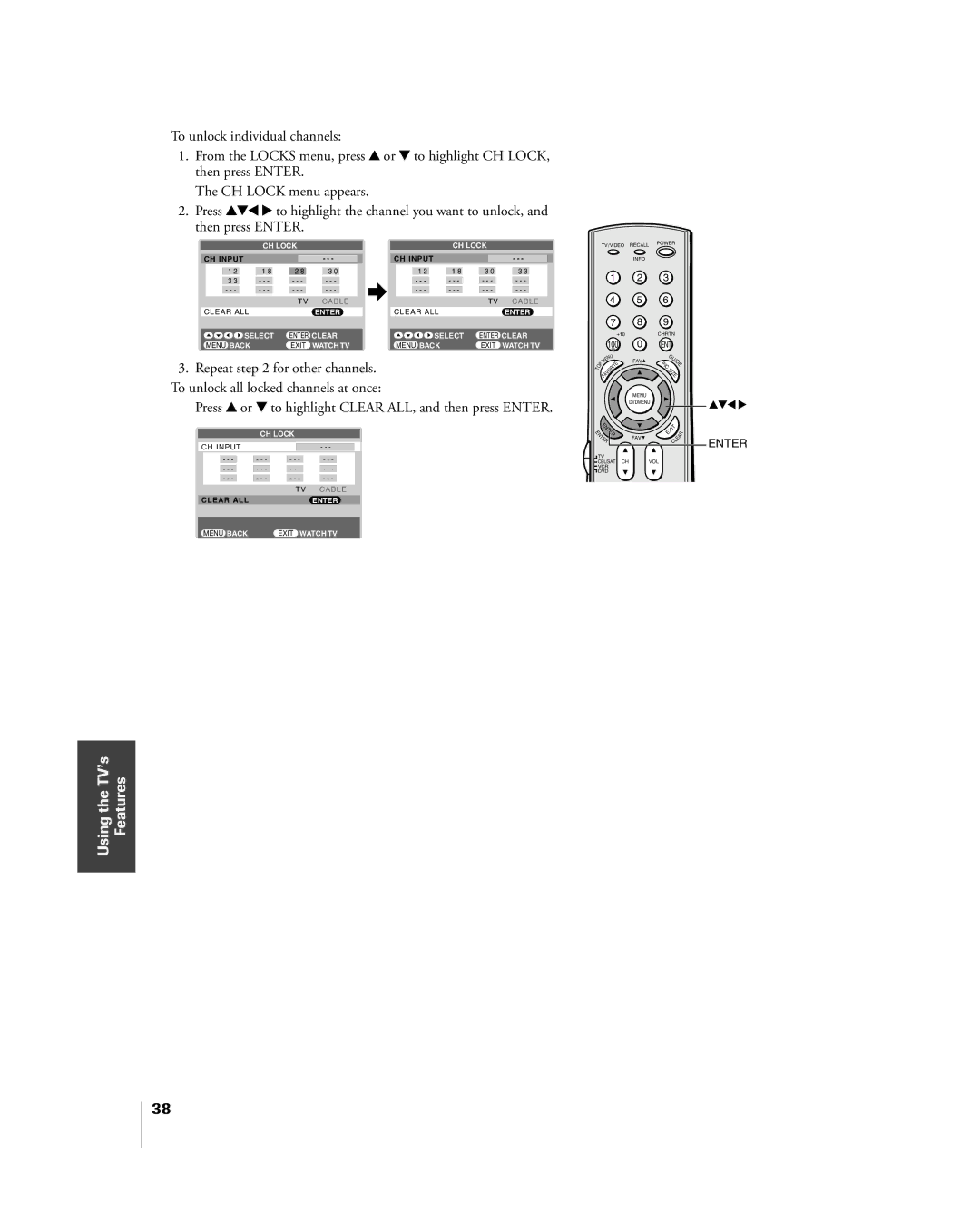 Mintek 27HL85 owner manual Repeat for other channels 