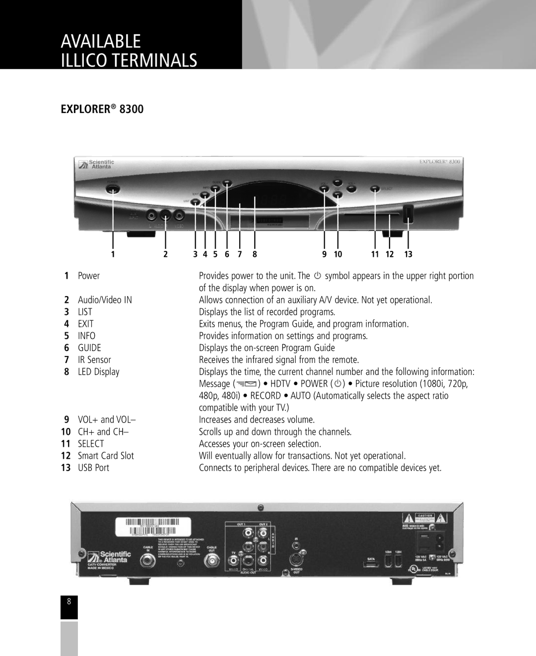 Mintek High Definition Personal Video Recorder manual Display when power is on 