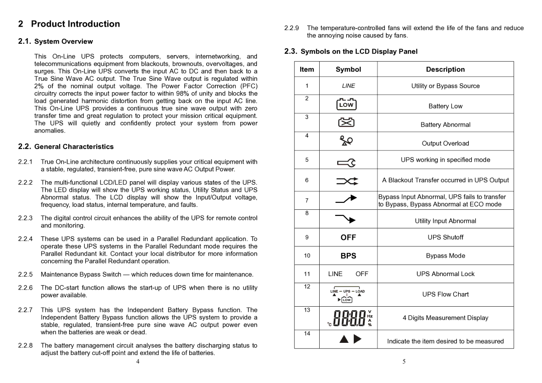 Minuteman UPS ED6000T, ED6200T user manual Product Introduction 