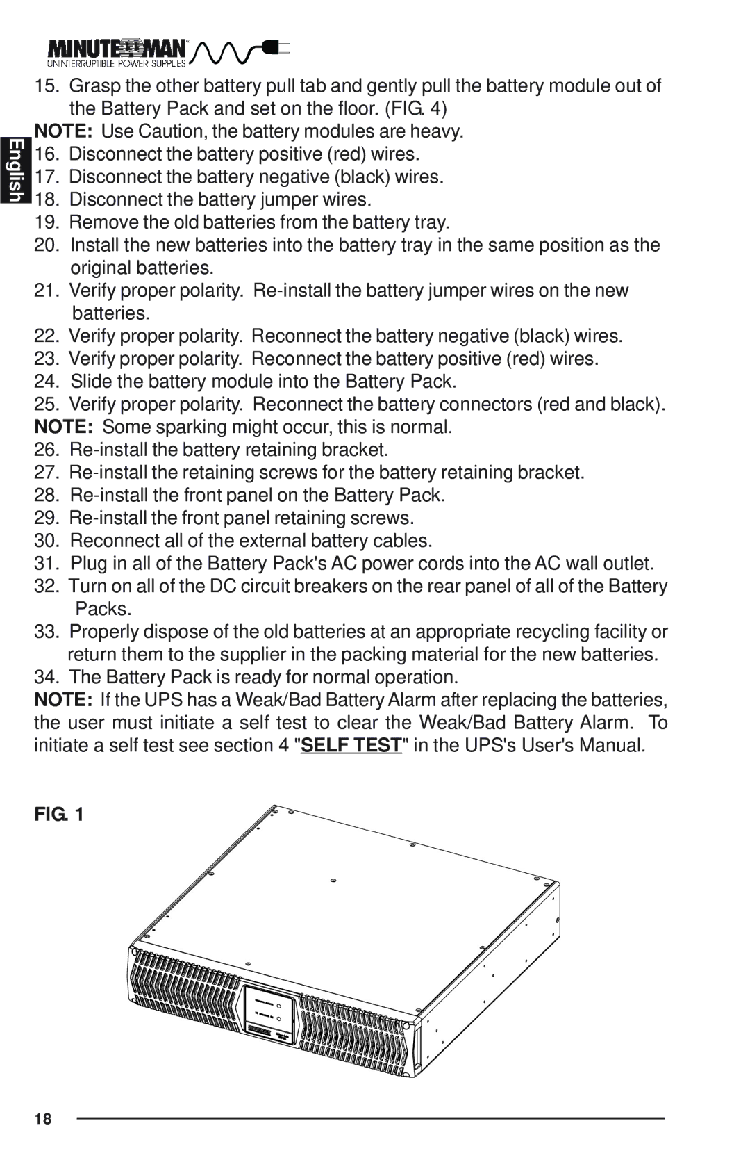 Minuteman UPS Endeavor user manual English 