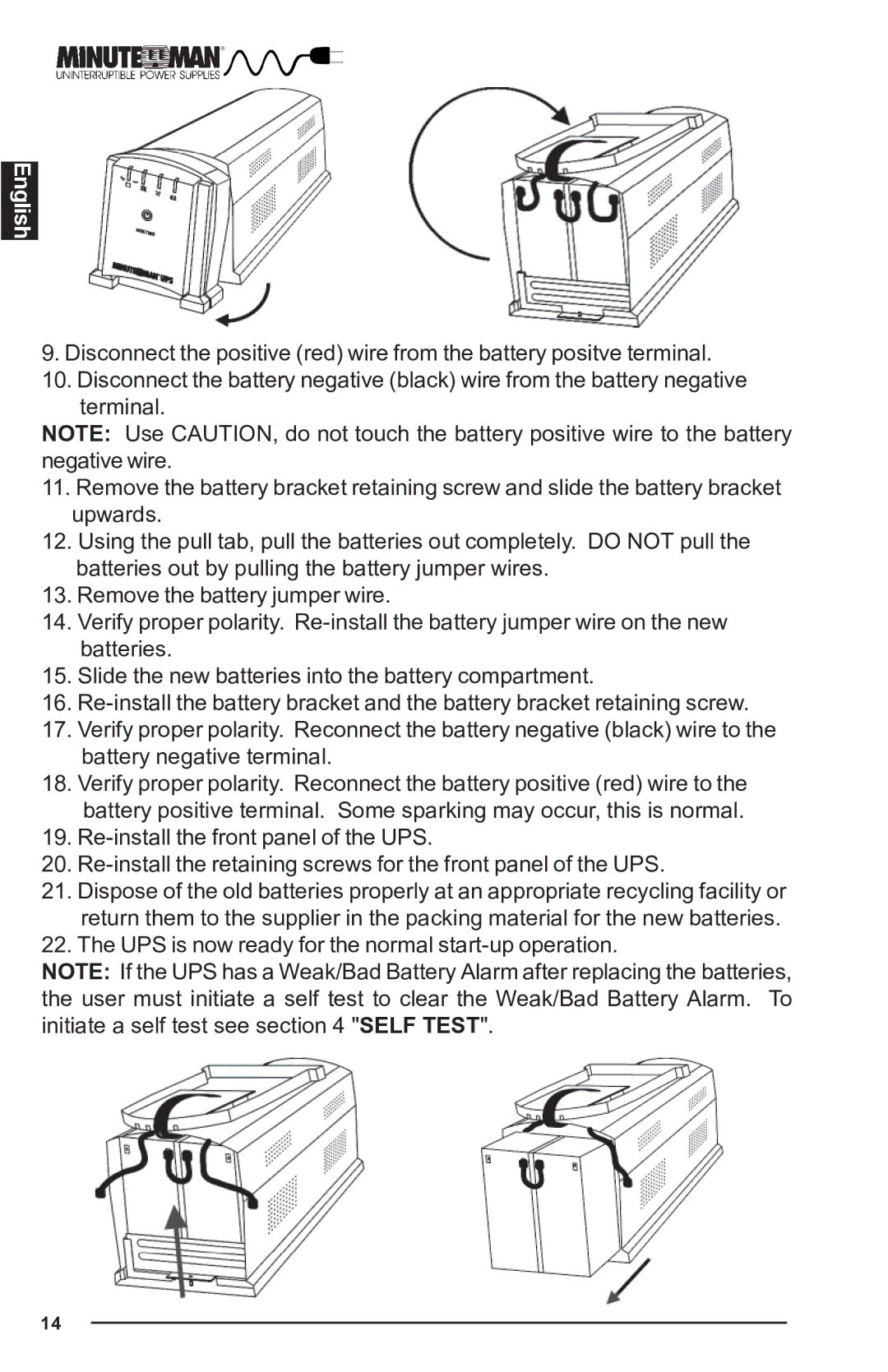 Minuteman UPS MBK-E SERIES user manual English 