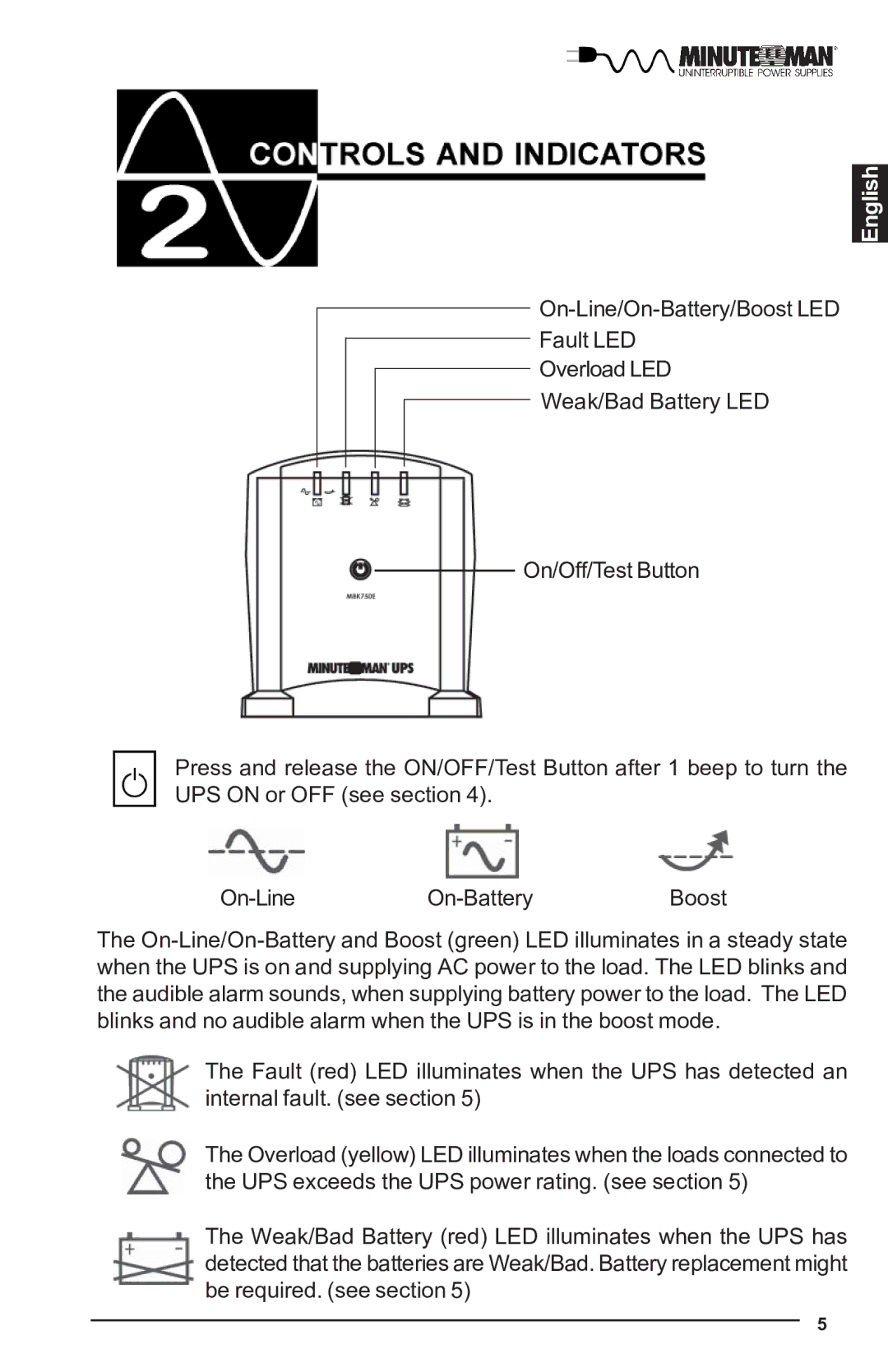 Minuteman UPS MBK-E SERIES user manual English 