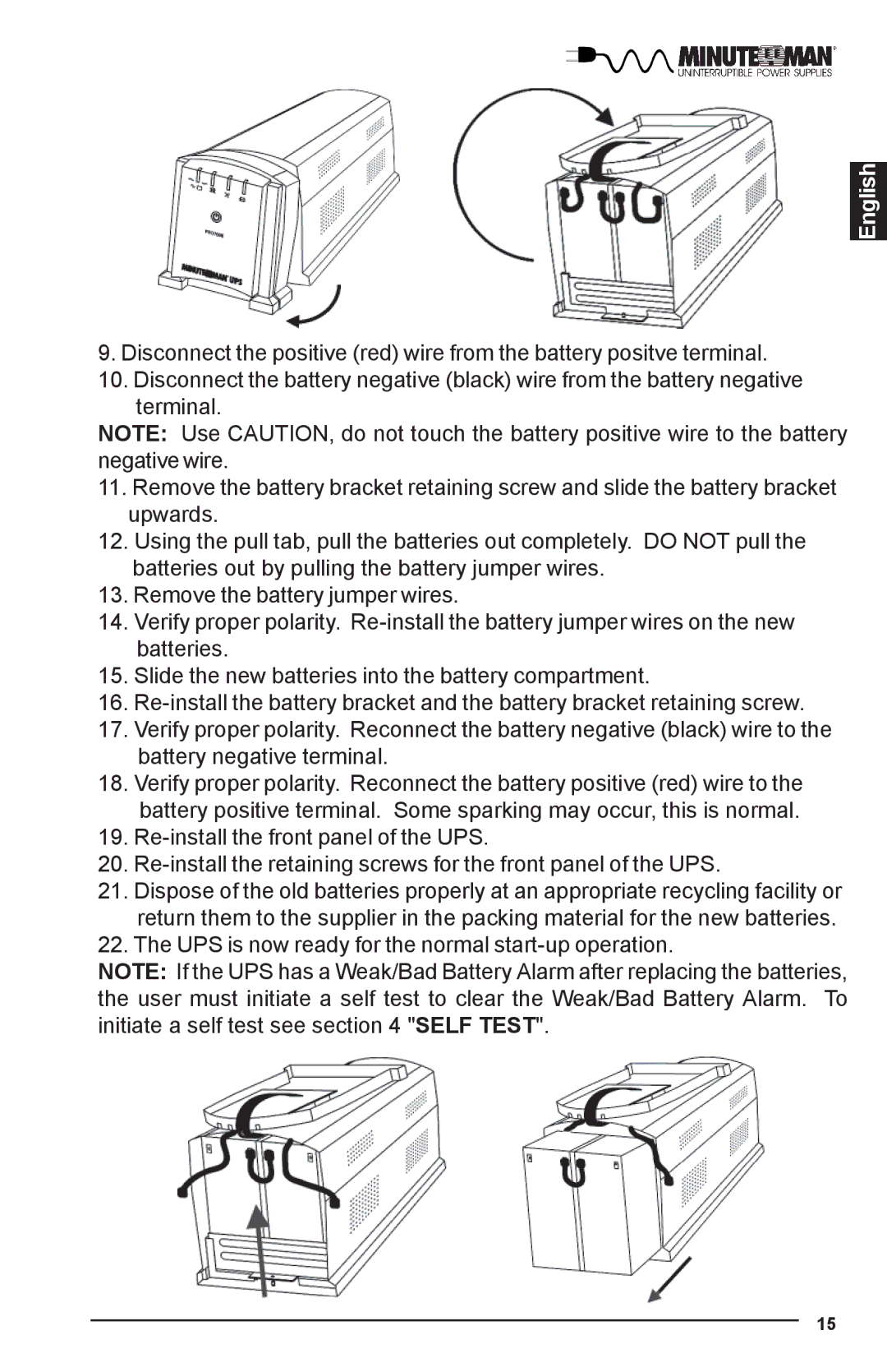 Minuteman UPS PRO-E user manual English 