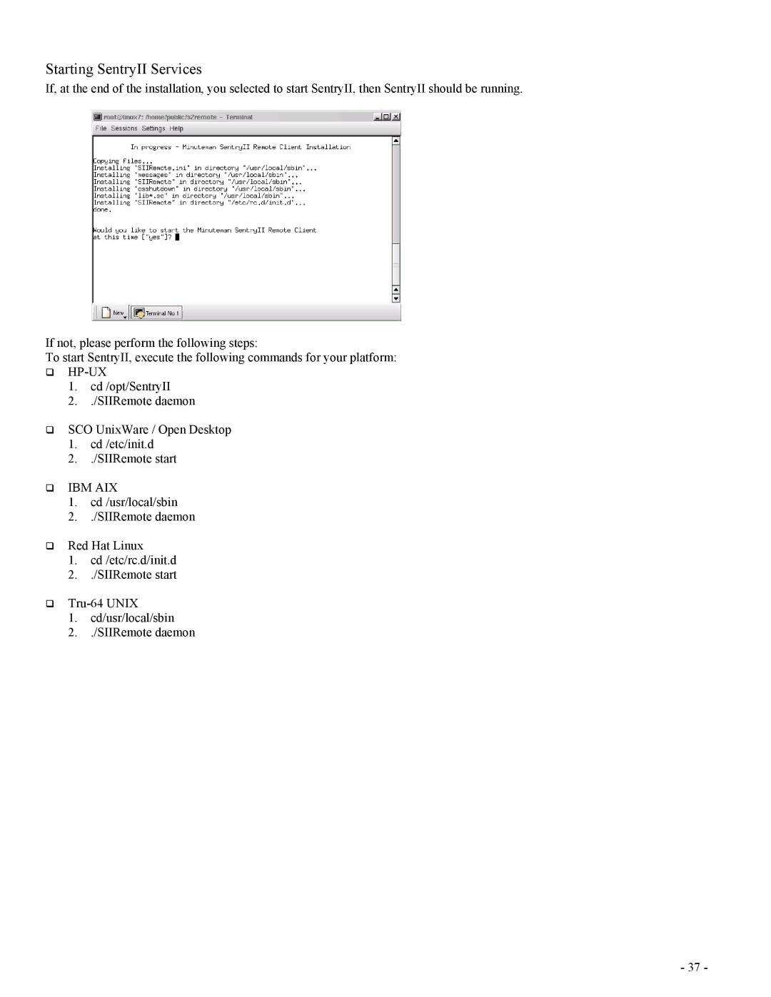 Minuteman UPS SentryII UPS user manual Hp-Ux 