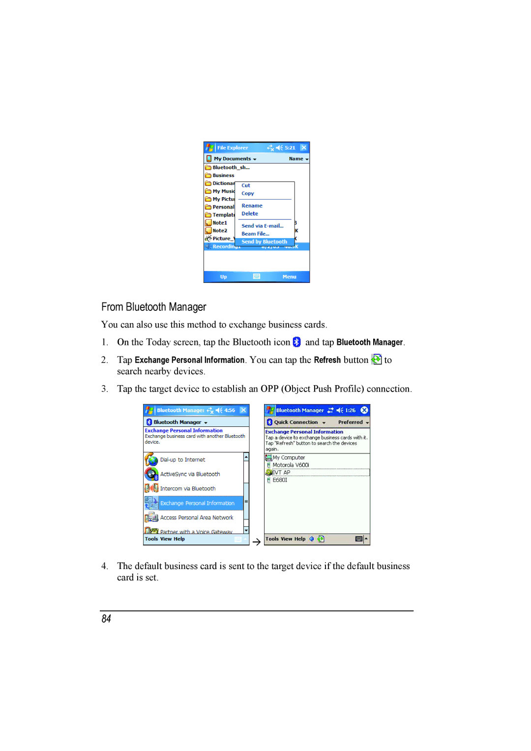 Mio A201 manual From Bluetooth Manager 