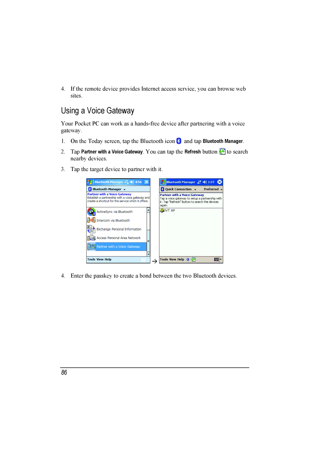 Mio A201 manual Using a Voice Gateway 