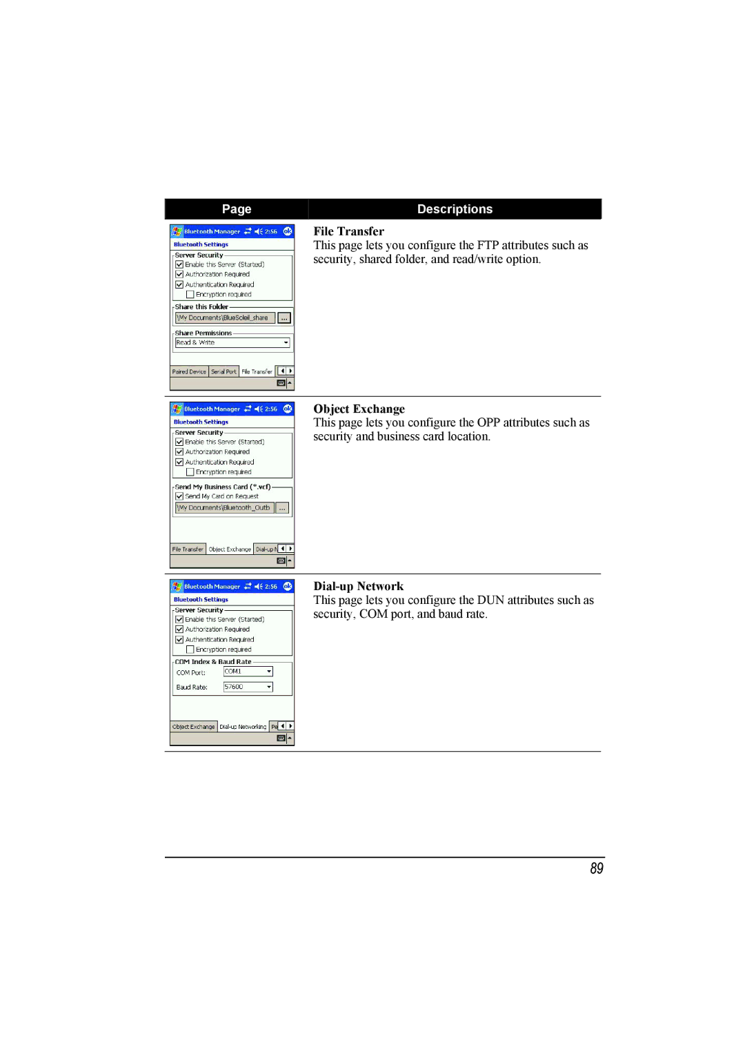 Mio A201 manual Dial-up Network 