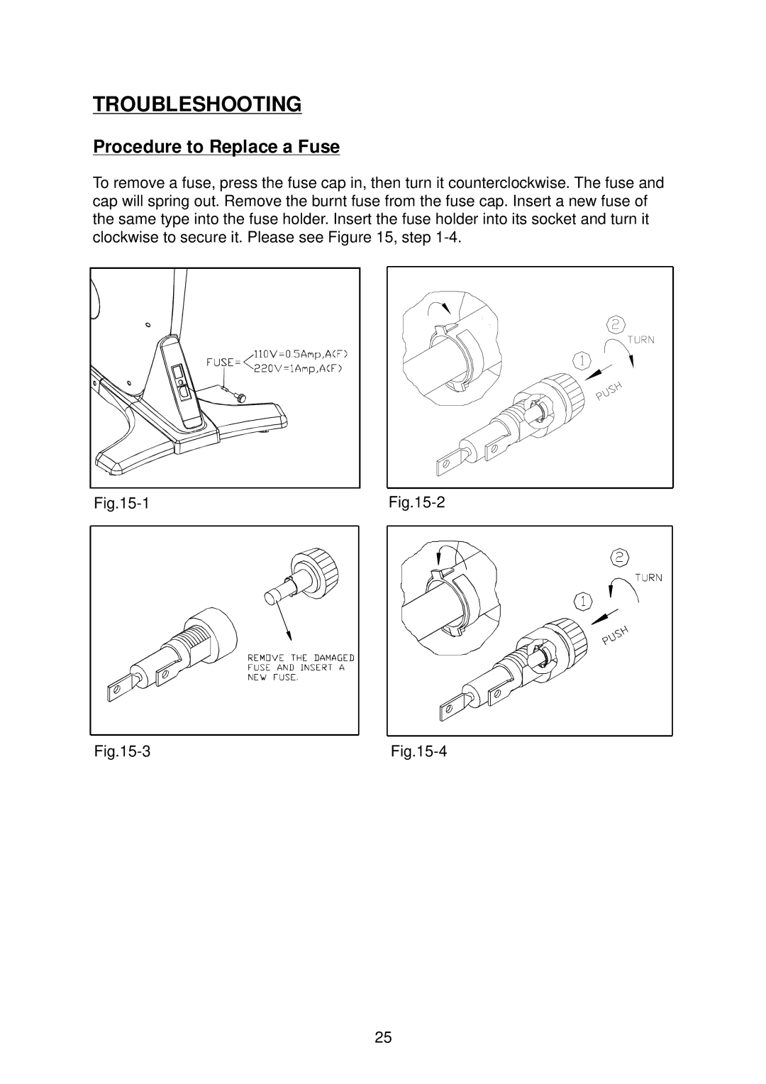 Mio C520U manual Troubleshooting, Procedure to Replace a Fuse 