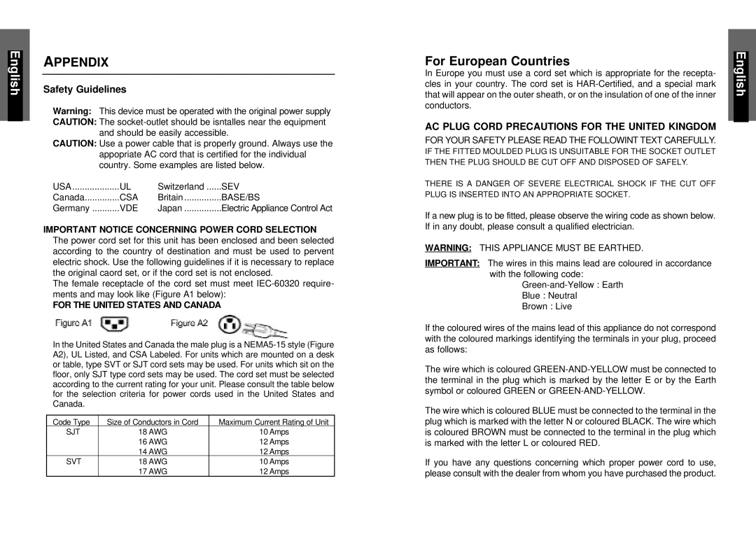 Miro Displays miro TD490 manual Appendix, Safety Guidelines 