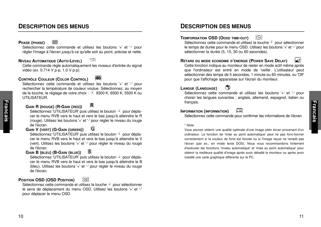 Miro Displays miro TD490 manual Utilisateur 