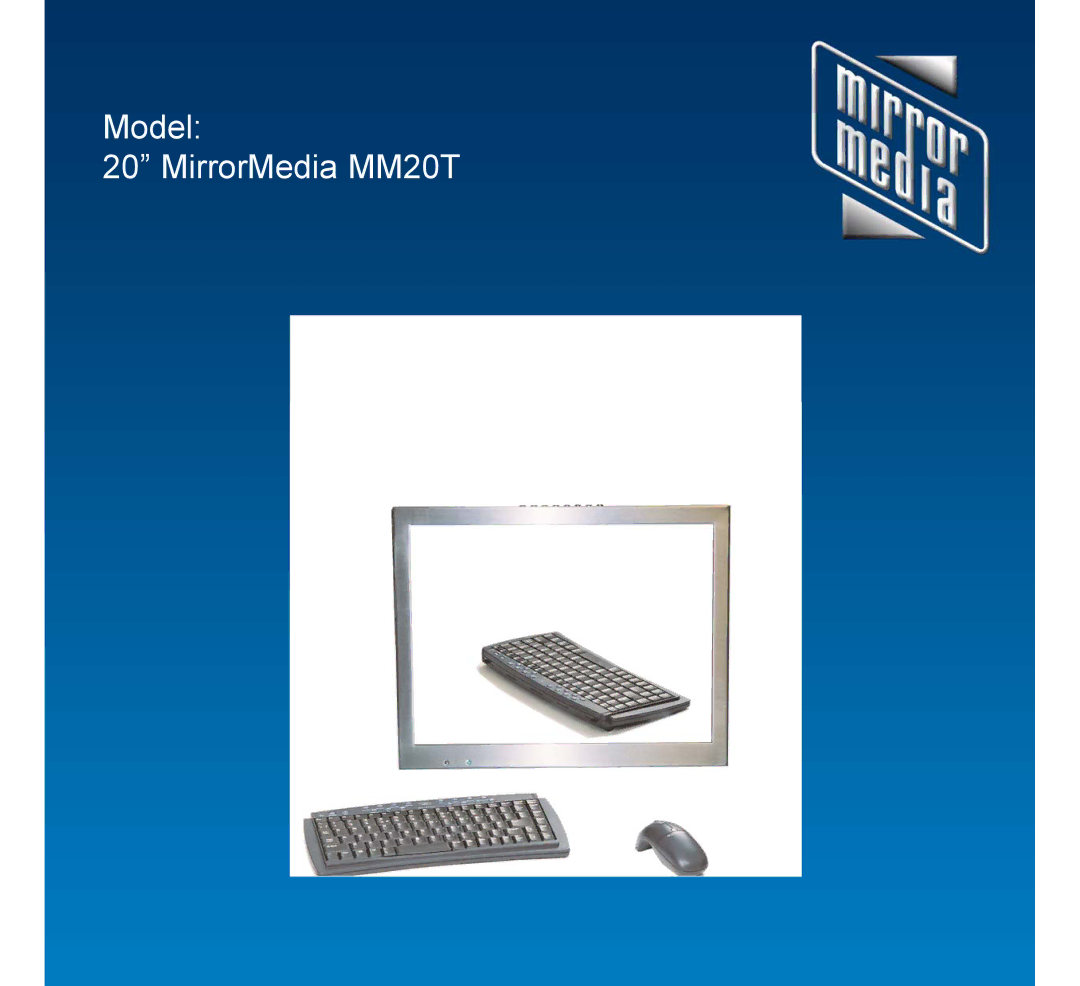 Mirror Media manual Model MirrorMedia MM20T 