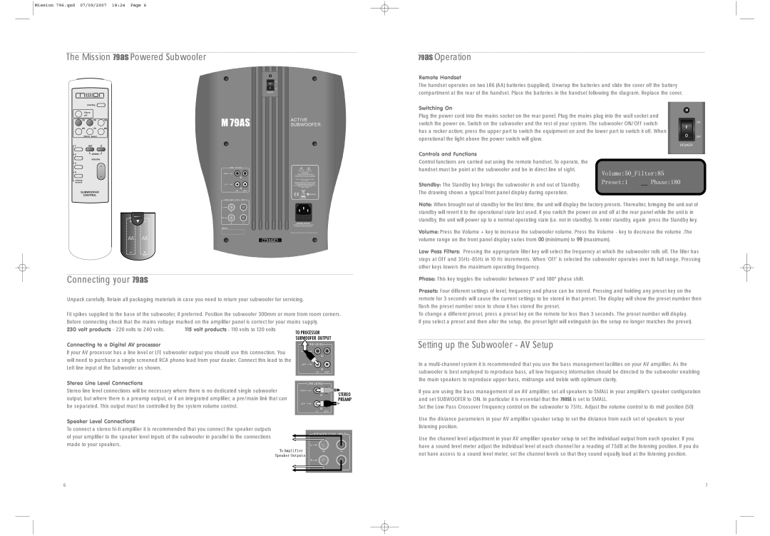 Mission 792SE, 79STAND, 796SE, 794SE, 790SE, 79C, 79AS, 79DS manual 