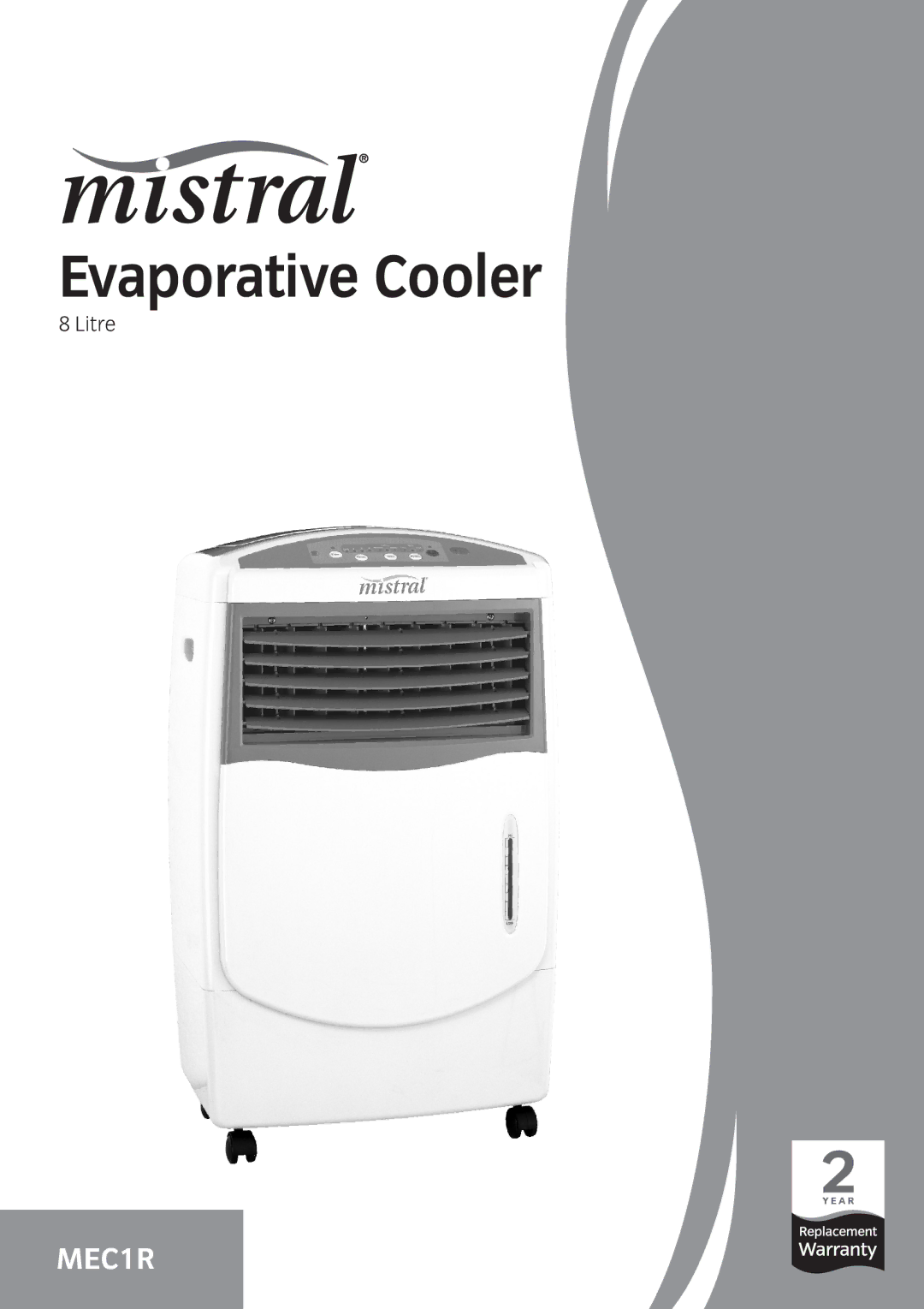 Mistral MEC1R manual Evaporative Cooler 