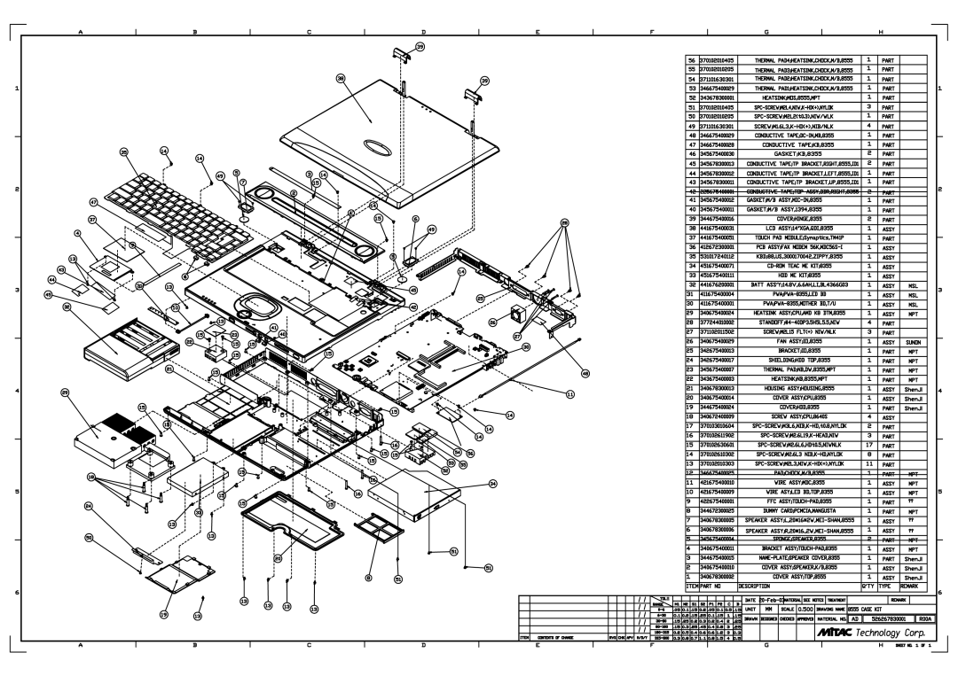 MiTAC 8355 service manual 