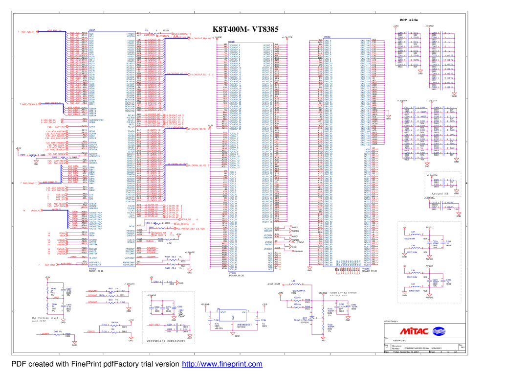 MiTAC 8355 service manual K8T400M- VT8385 