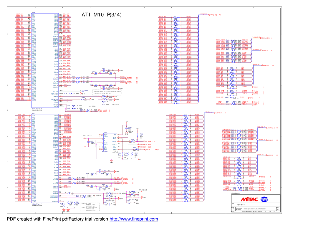 MiTAC 8355 MEMAMD2, MEMAMA2, VMDA0 MEMAMD0, MEMAMA0, MEMAMA1, MEMAMD3, MEMAMA3 MEMAMD1, VMDA1 MEMAMD4, VMDA14, AG4 