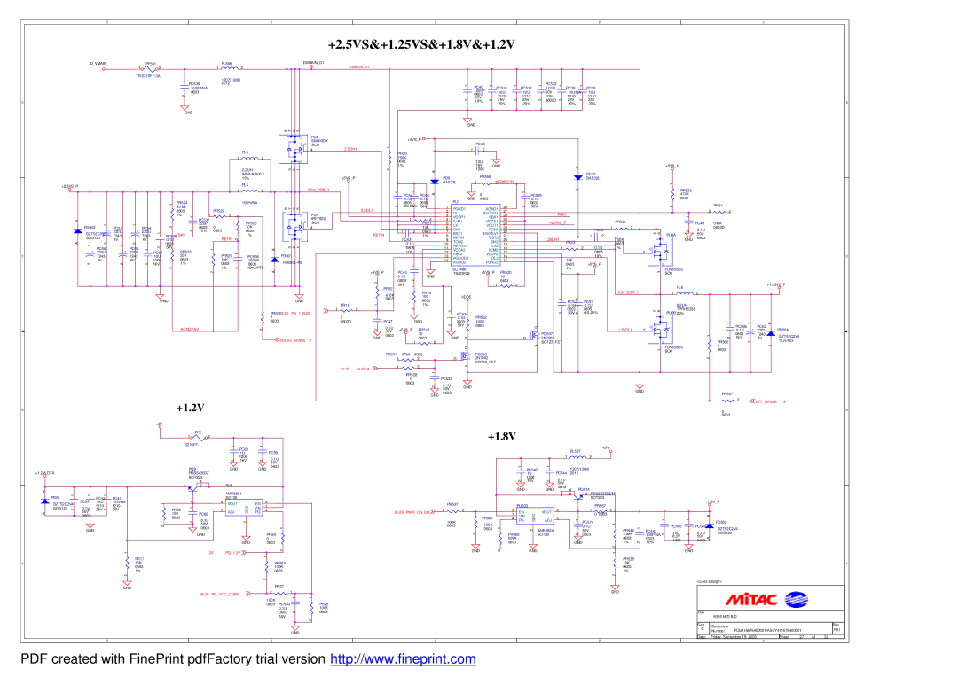 MiTAC 8355 service manual +2.5VS&+1.25VS&+1.8V&+1.2V 