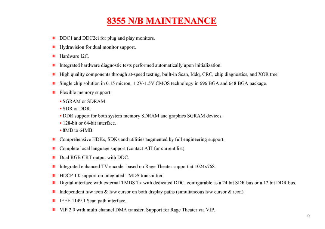 MiTAC service manual 8355 N/B Maintenance 