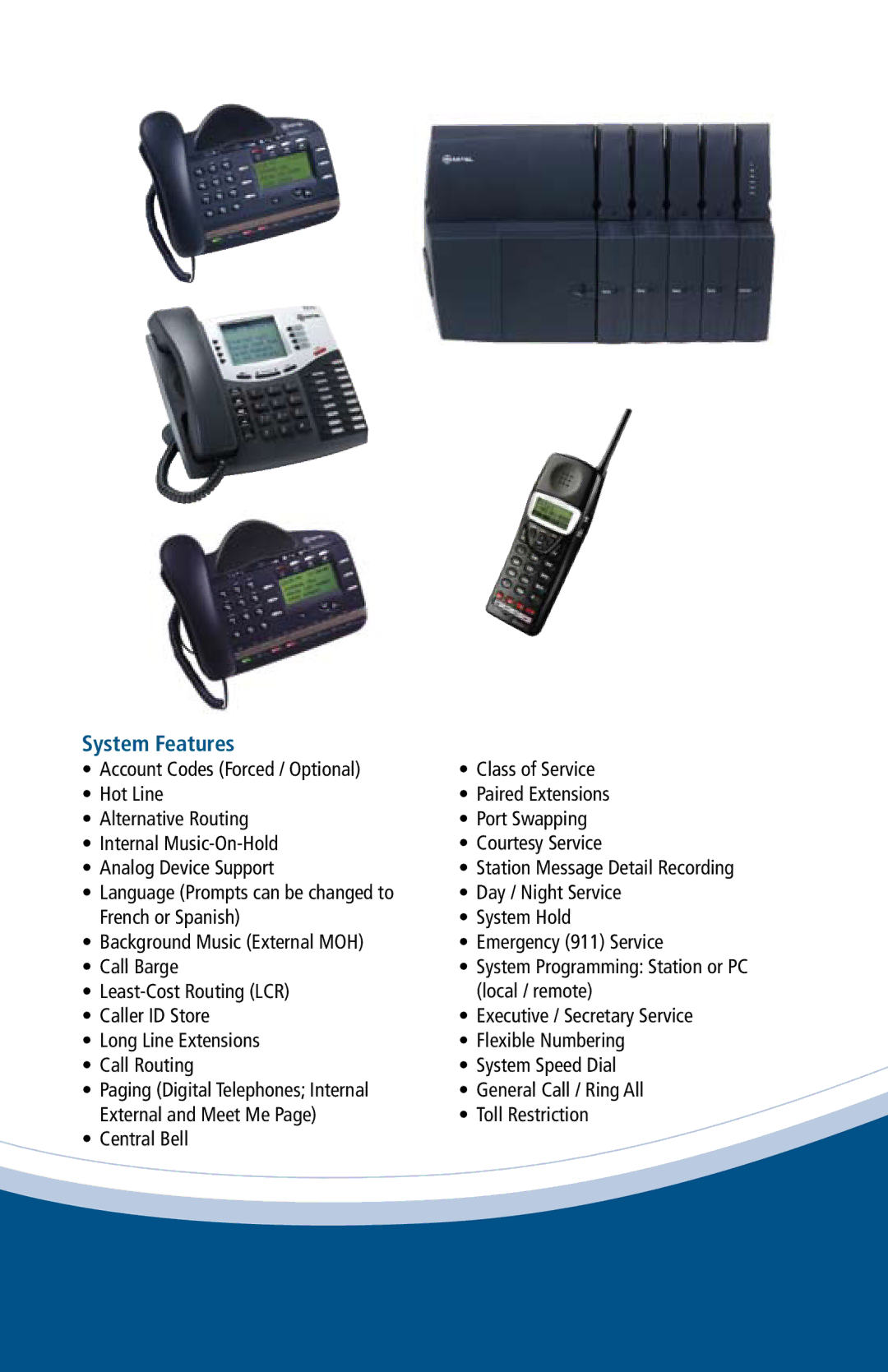 Mitel 3000 manual System Features 