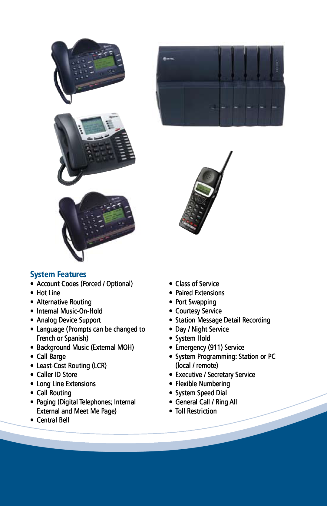 Mitel 3000 manual System Features 