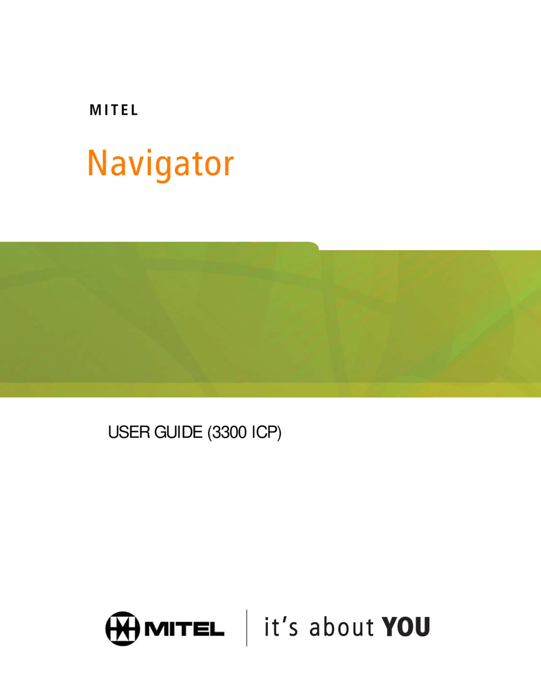 Mitel manual User Guide 3300 ICP 