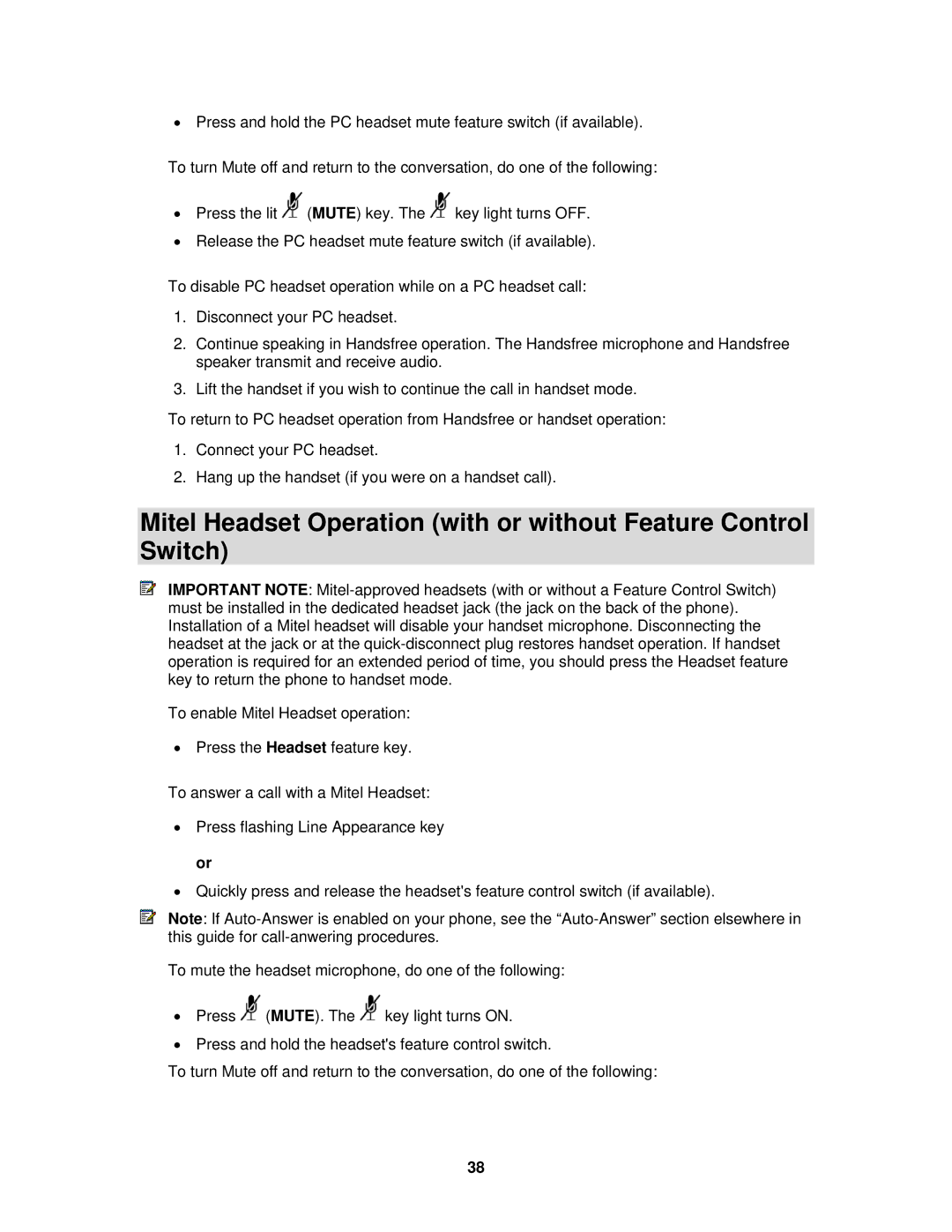 Mitel 3300 ICP manual 