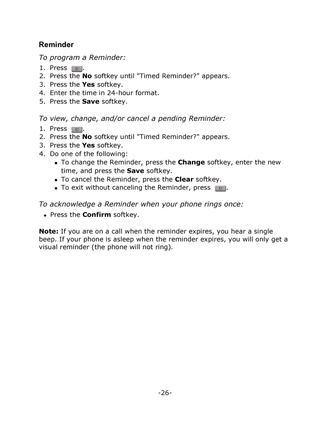 Mitel T7406, 3300 manual To program a Reminder, To view, change, and/or cancel a pending Reminder 