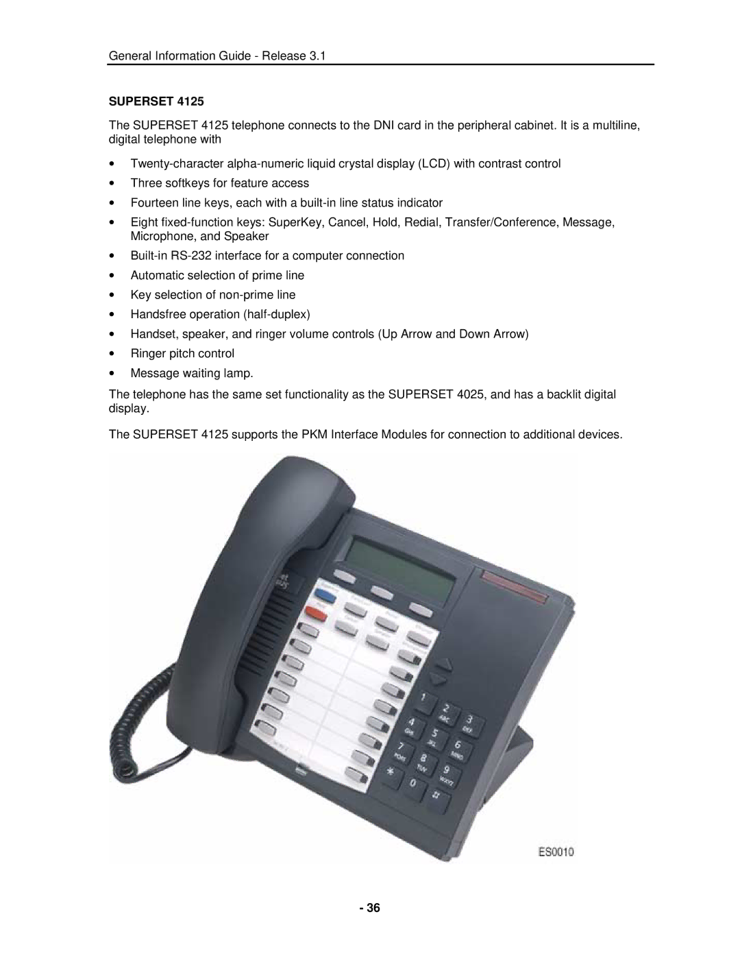 Mitel 3300 manual Superset 