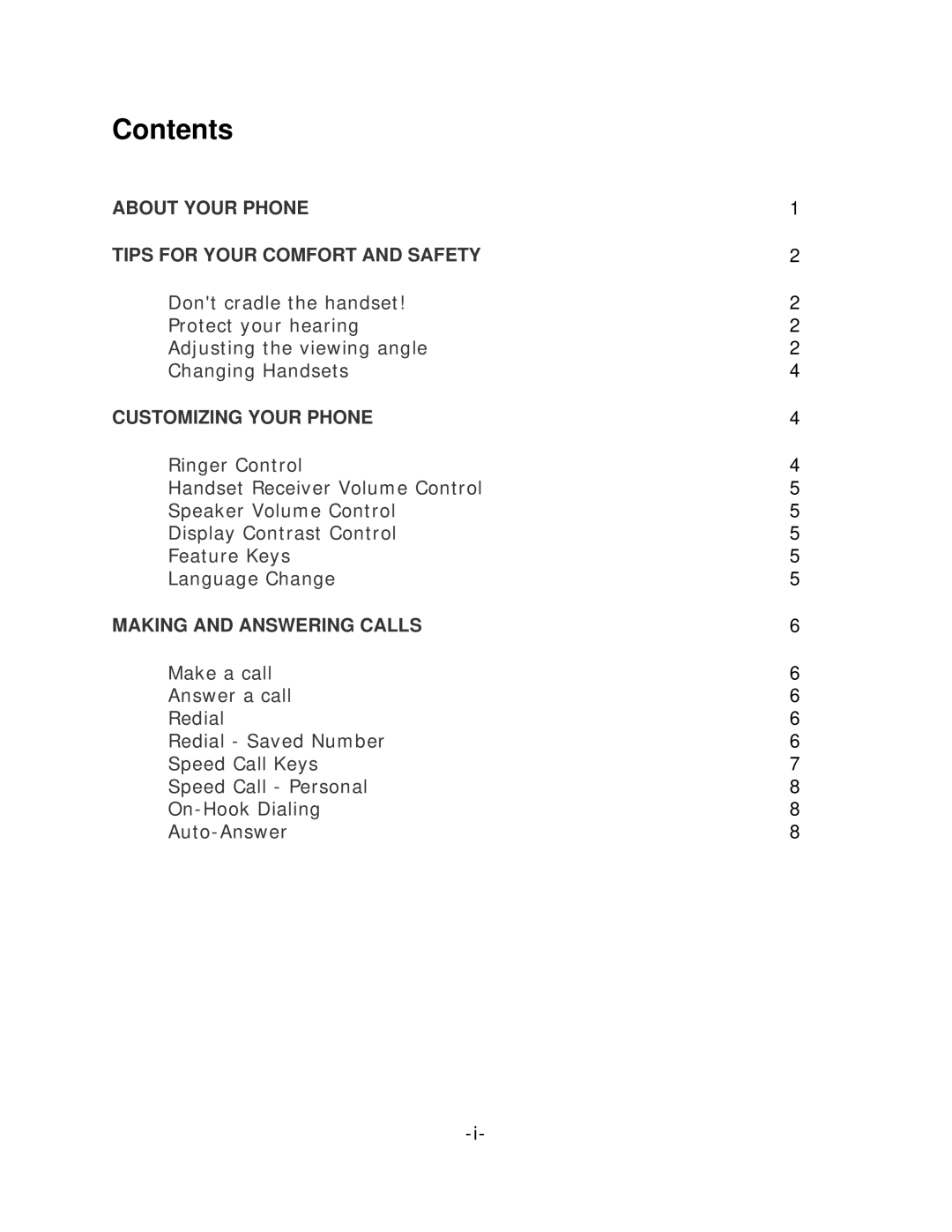 Mitel 4015 manual Contents 