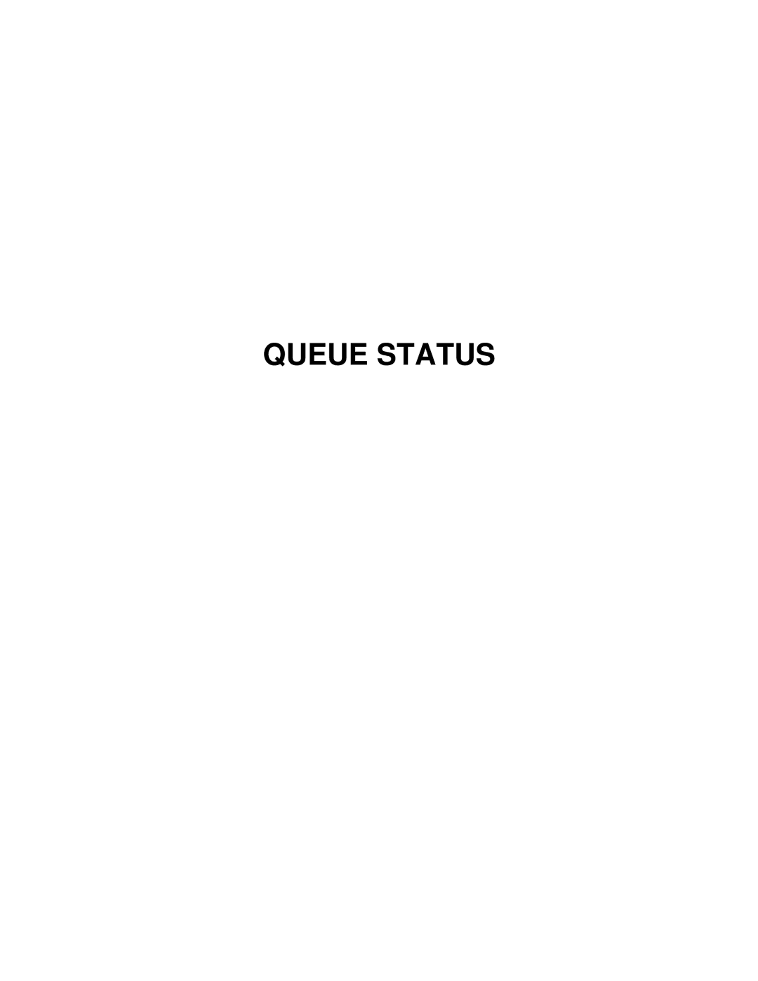 Mitel 4150 manual Queue Status 