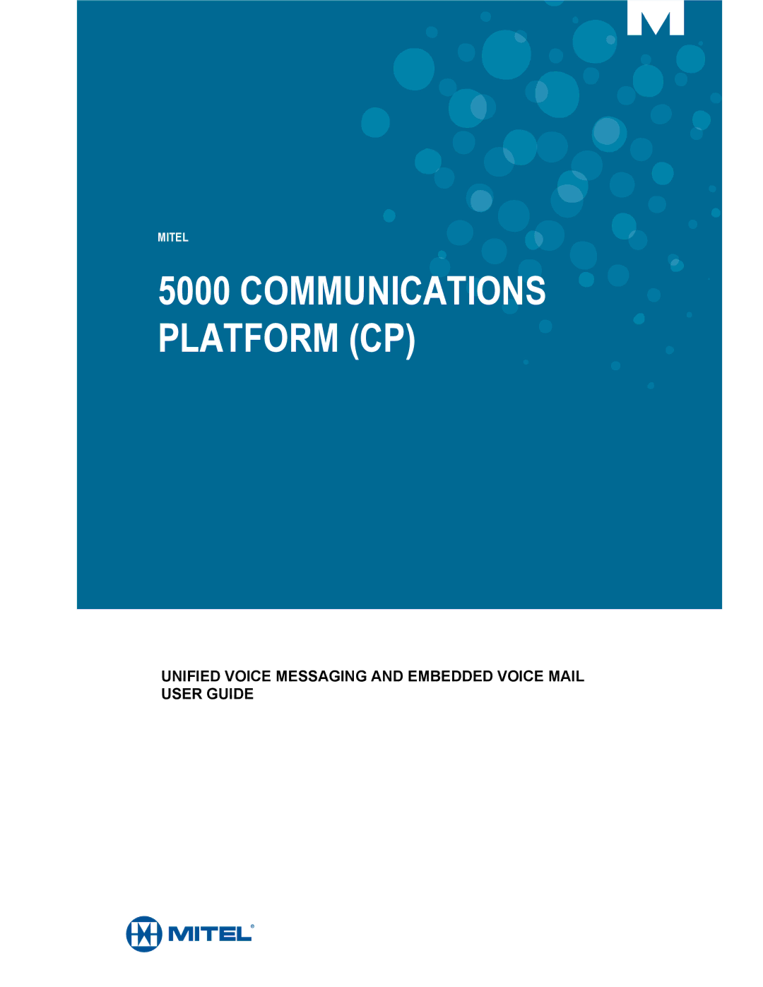 Mitel mitel 5000 communication platform manual Communications Platform CP 