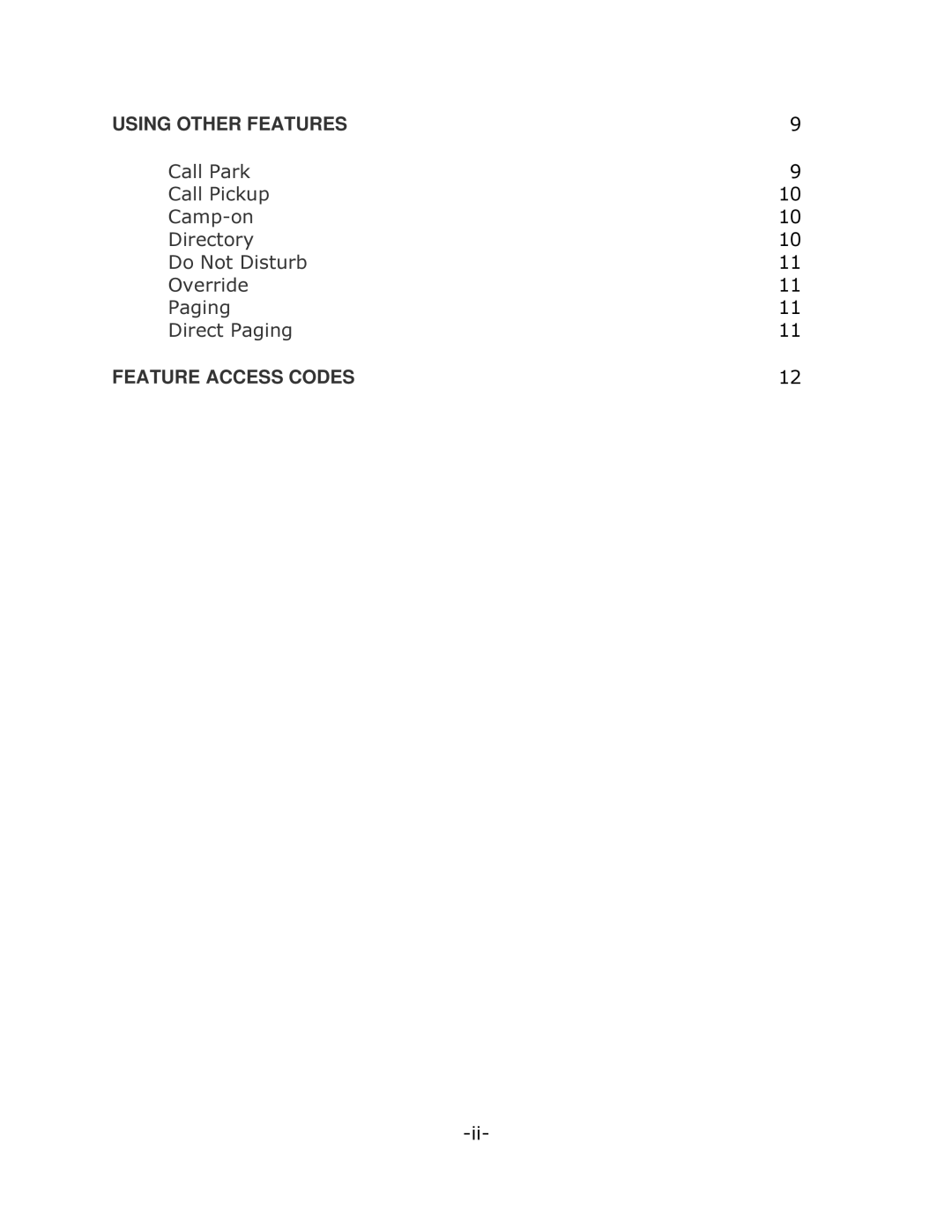 Mitel 5005 manual Using Other Features 