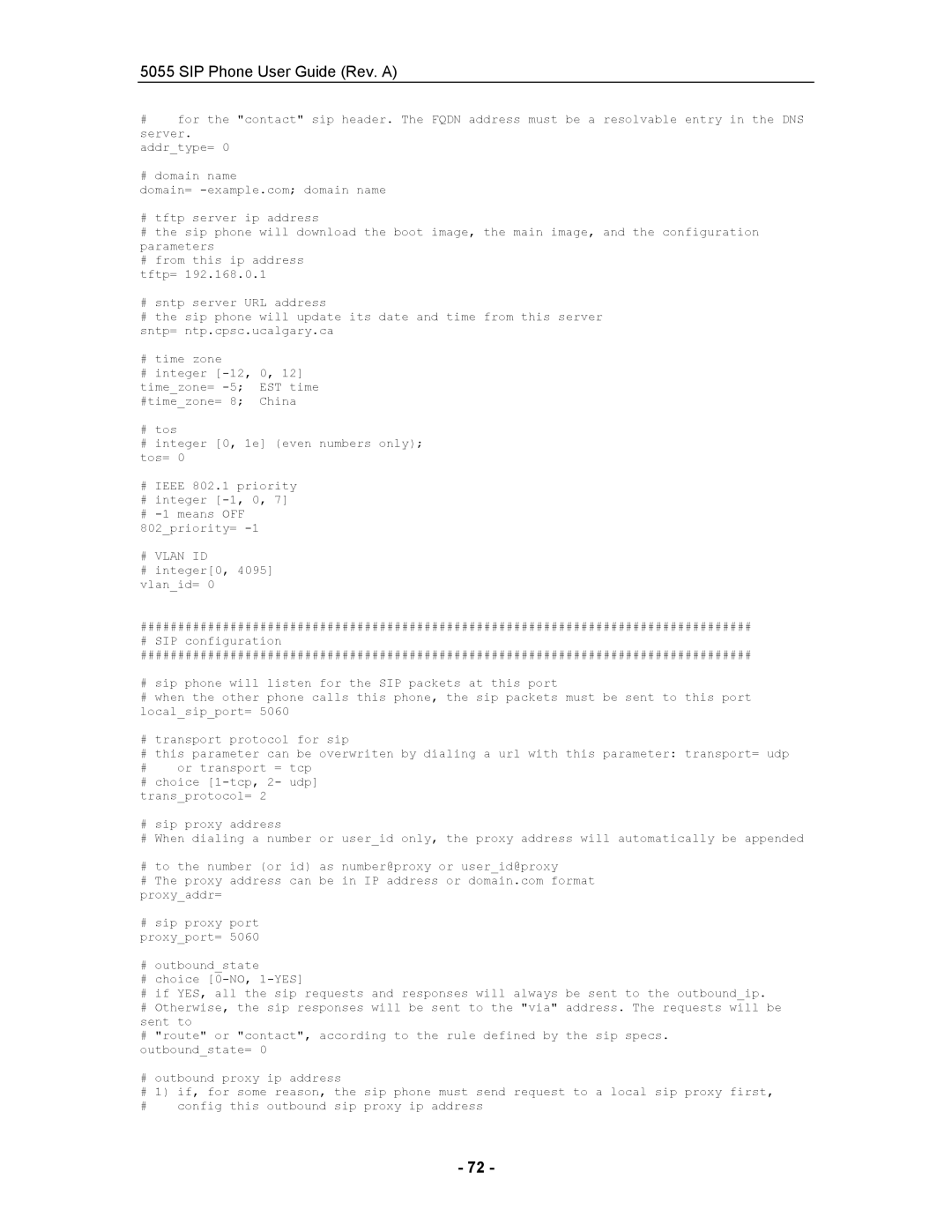 Mitel 5055 manual # Vlan ID 