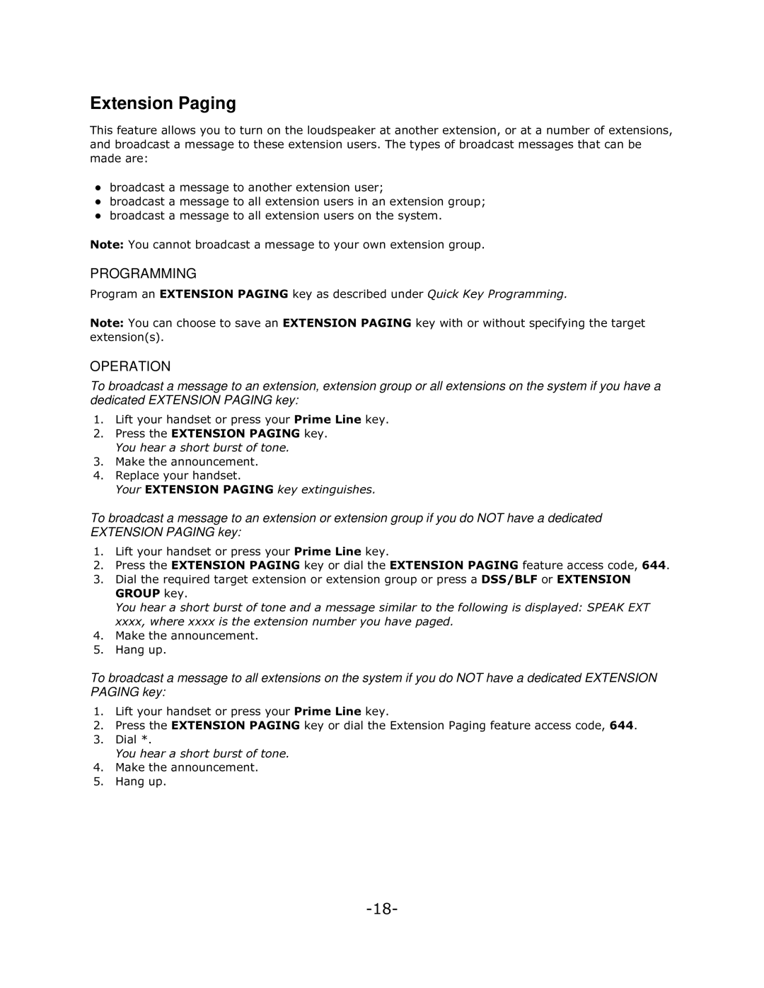 Mitel 5140 manual Extension Paging, Zkhuhlvwkhhwhqvlrqqxpehu\Rxkdyhsdjhg, Rxkhdudvkruwexuvwriwrqh 