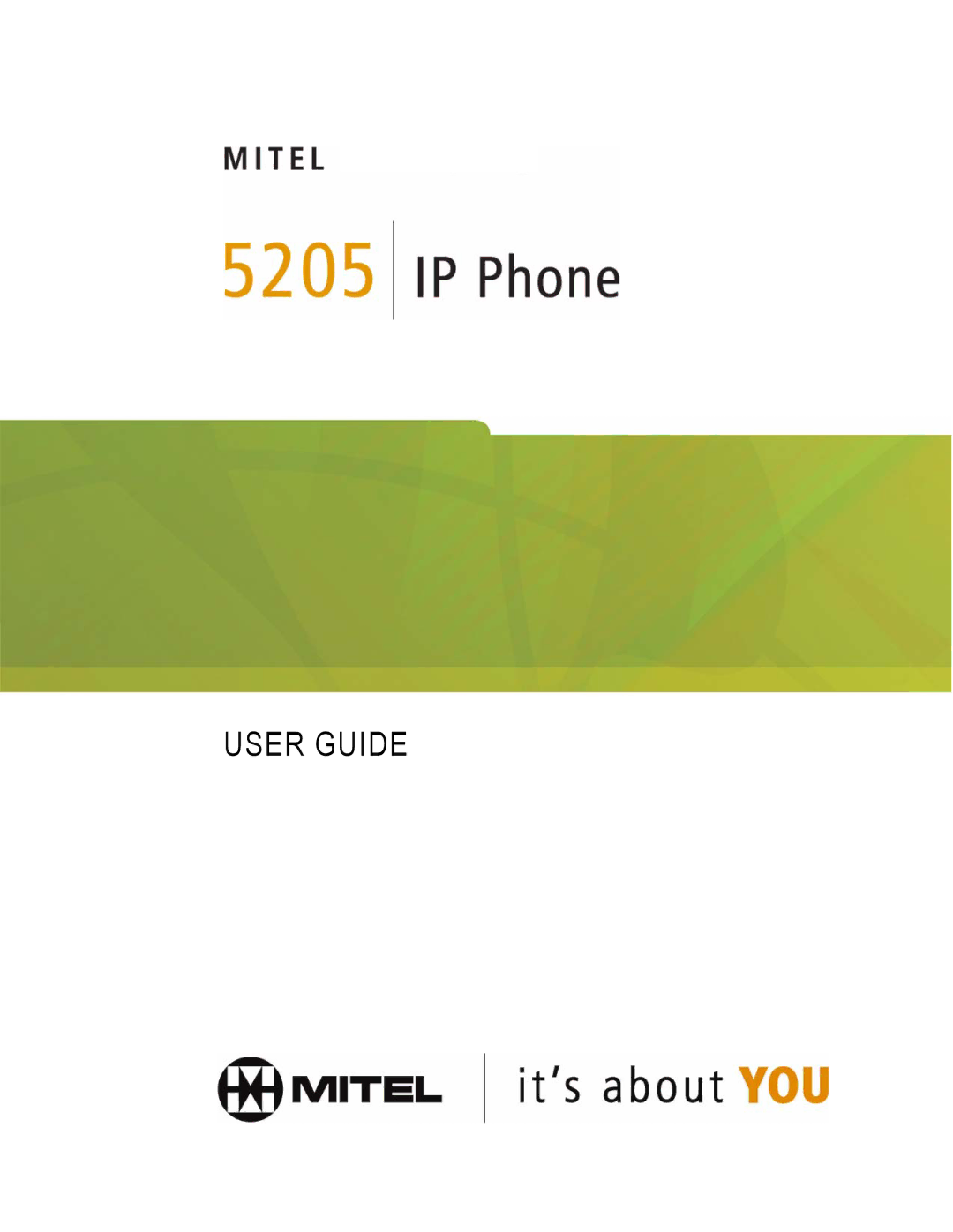 Mitel 5205 IP Phone manual User Guide 