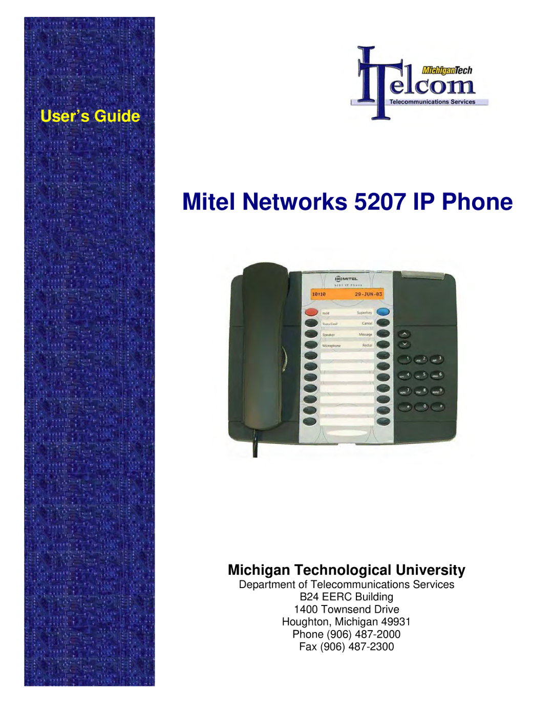 Mitel manual Mitel Networks 5207 IP Phone 