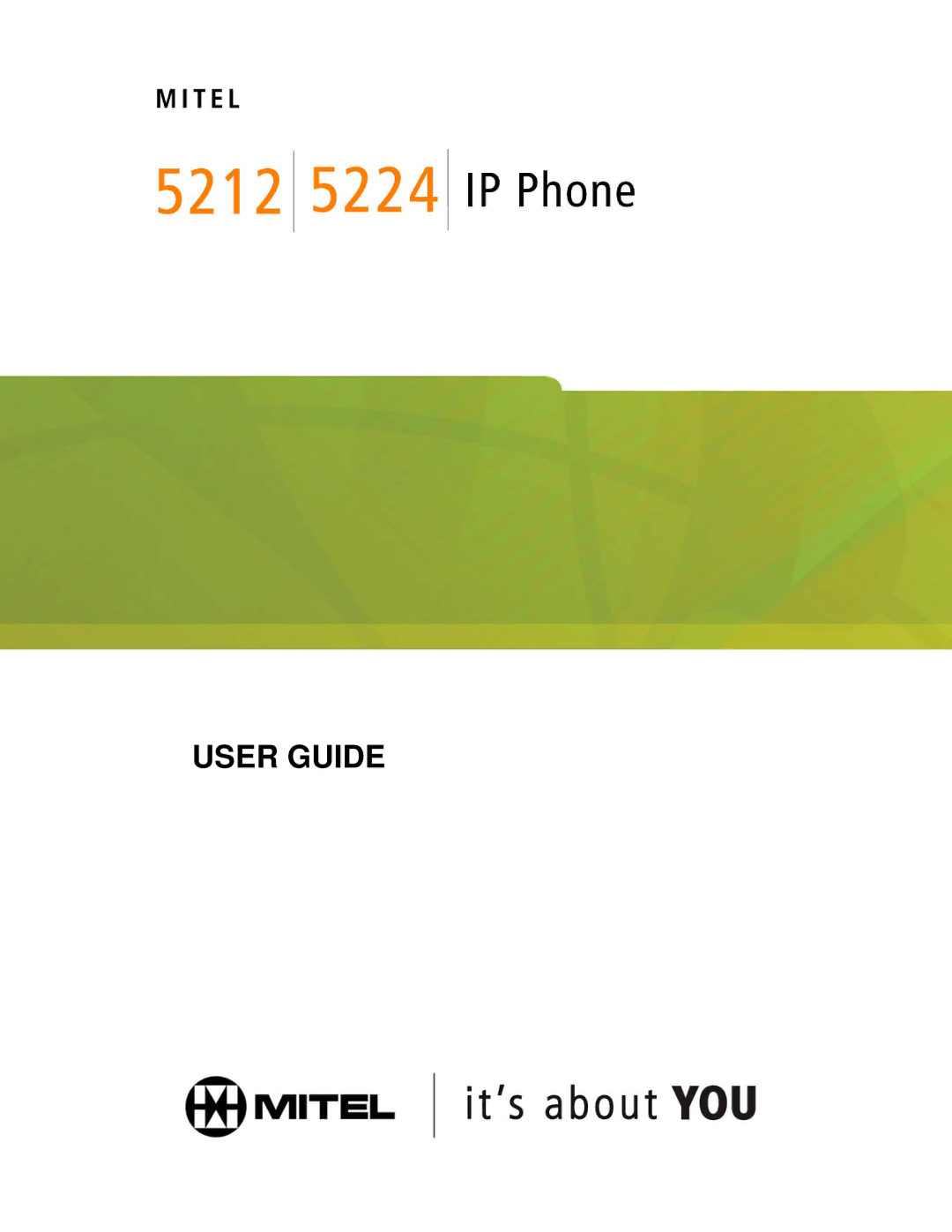 Mitel 5212/5224 manual User Guide 