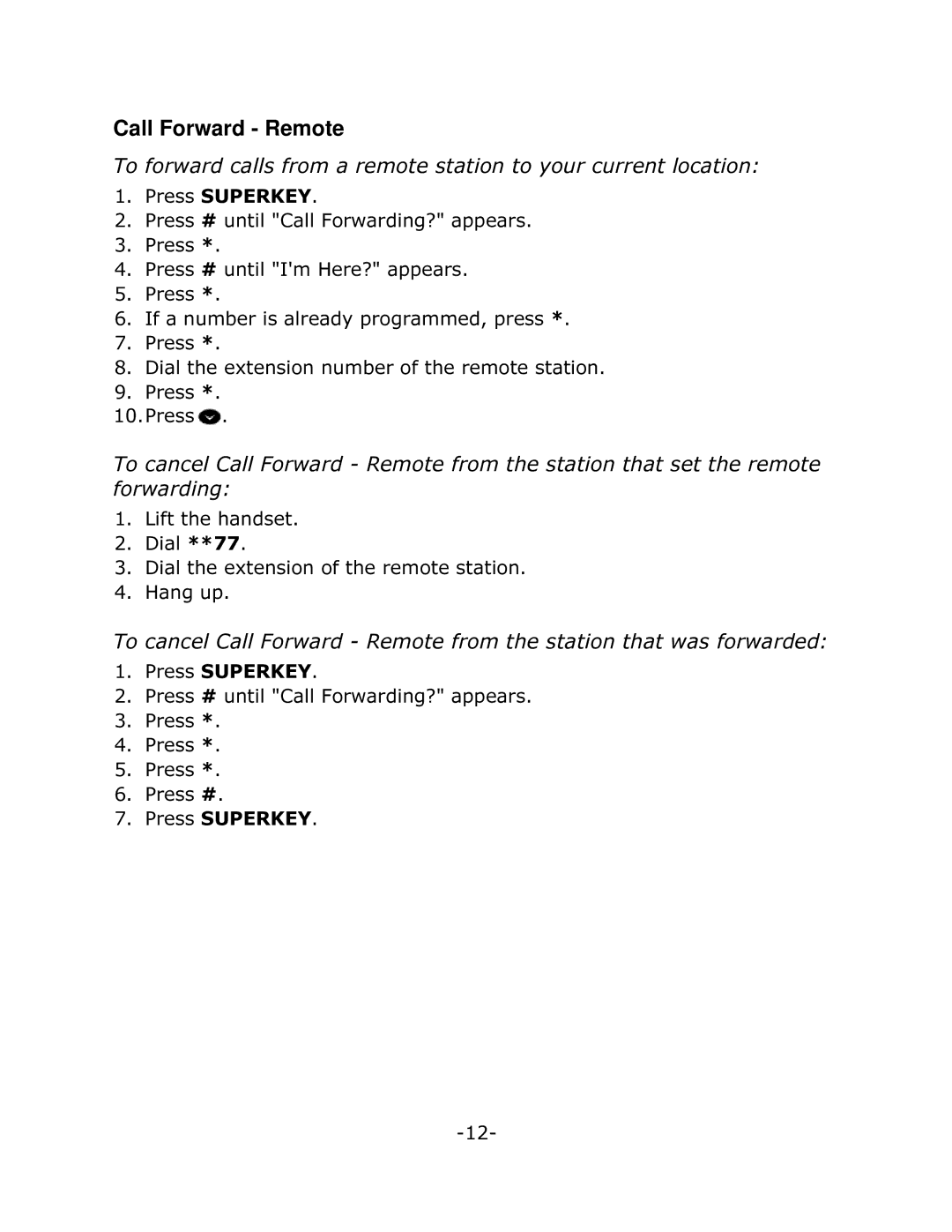 Mitel 5215 manual Call Forward Remote, Iruzduglqj 