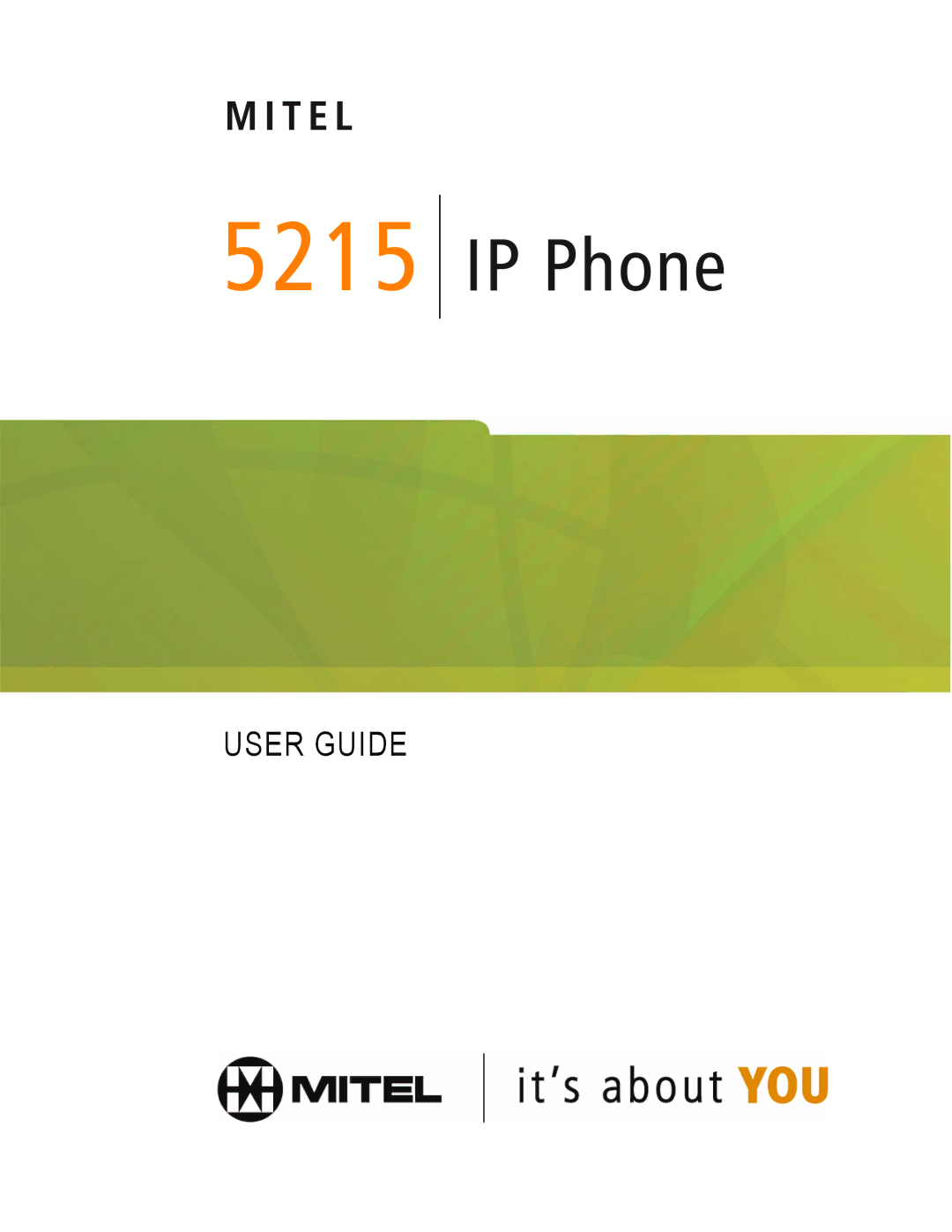 Mitel 5215 manual User Guide 