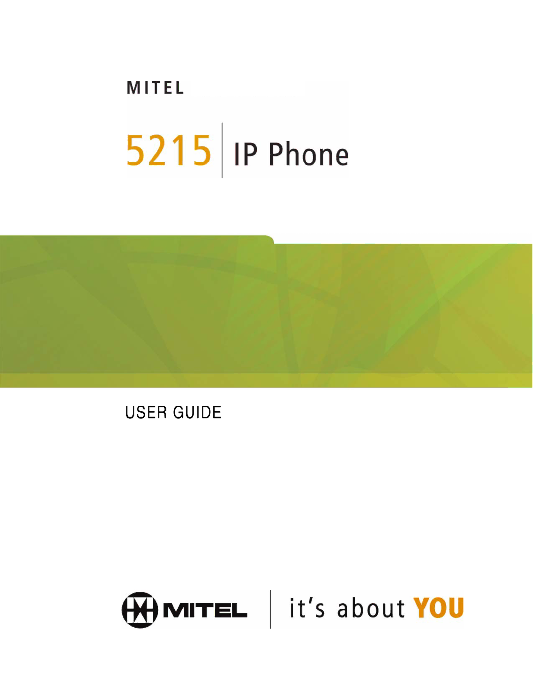 Mitel 5215 manual User Guide 