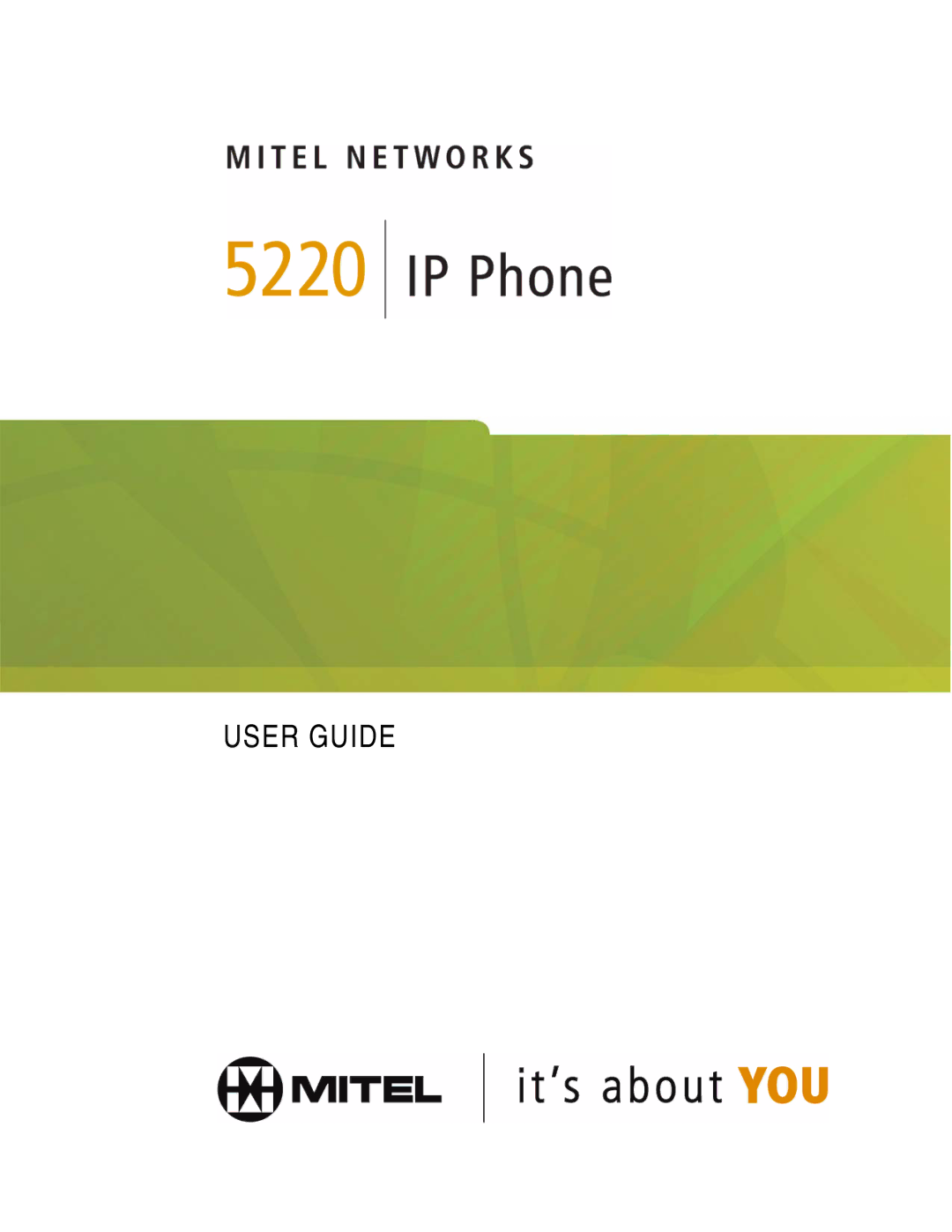 Mitel 5220 manual User Guide 