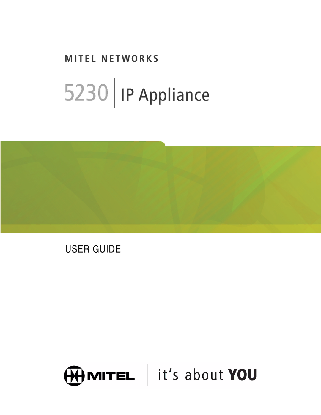 Mitel 5230 manual User Guide 