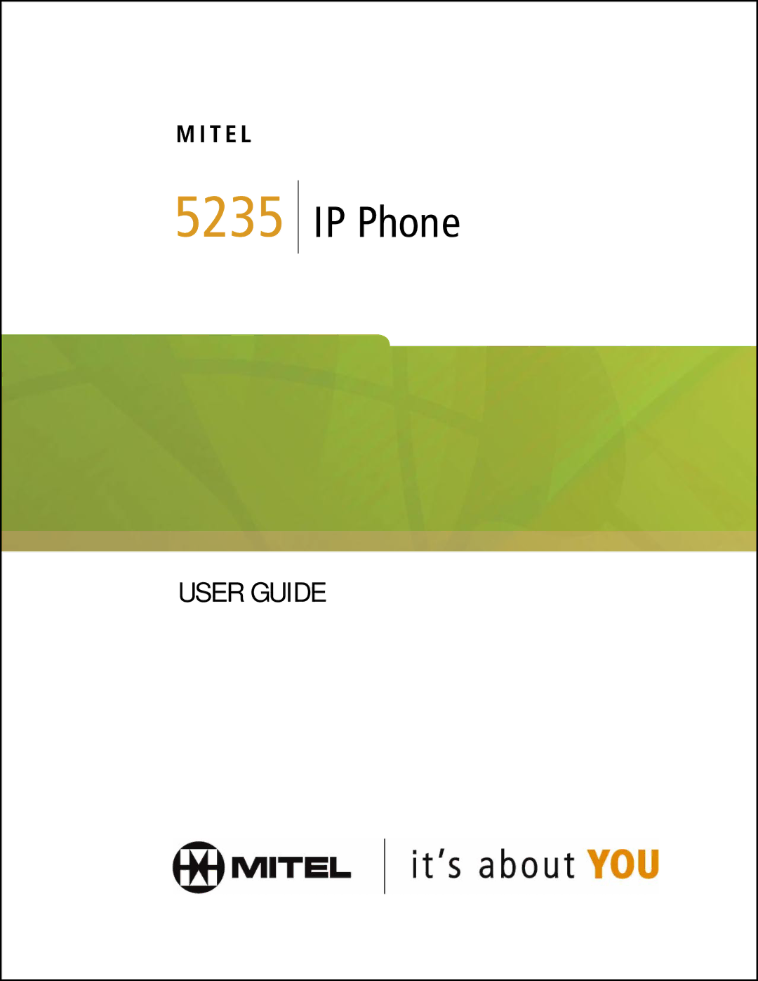 Mitel 5235 manual IP Phone 