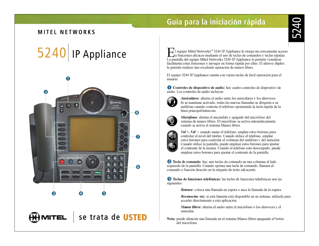 Mitel 5240 manual 