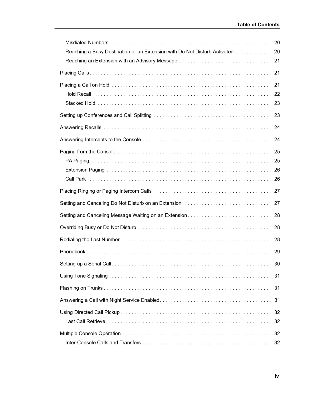 Mitel 5540 manual Placing Calls 