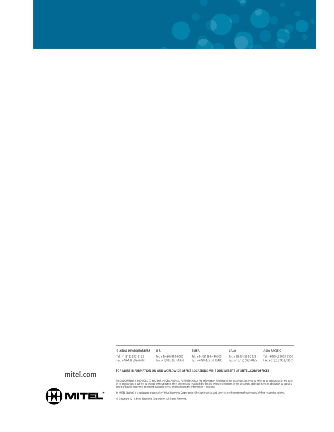 Mitel 5604 manual 