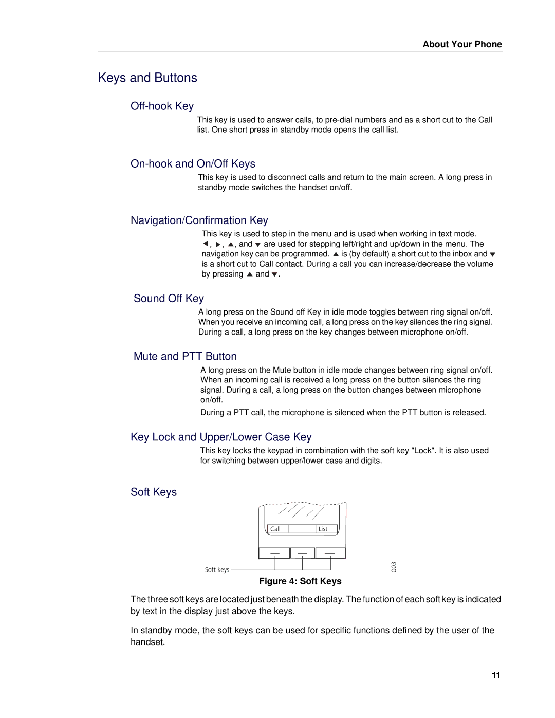 Mitel 5624 manual Keys and Buttons 