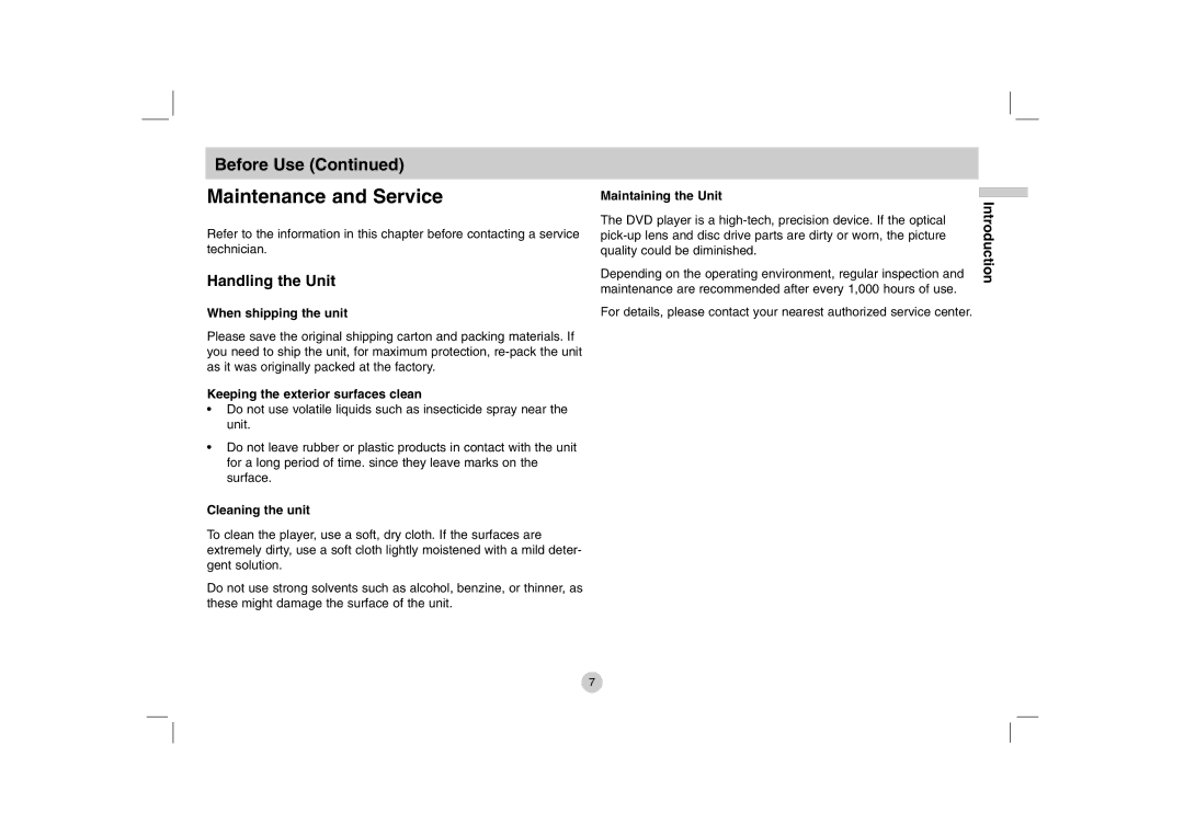 Mitel DP771 owner manual Handling the Unit, When shipping the unit, Keeping the exterior surfaces clean, Cleaning the unit 