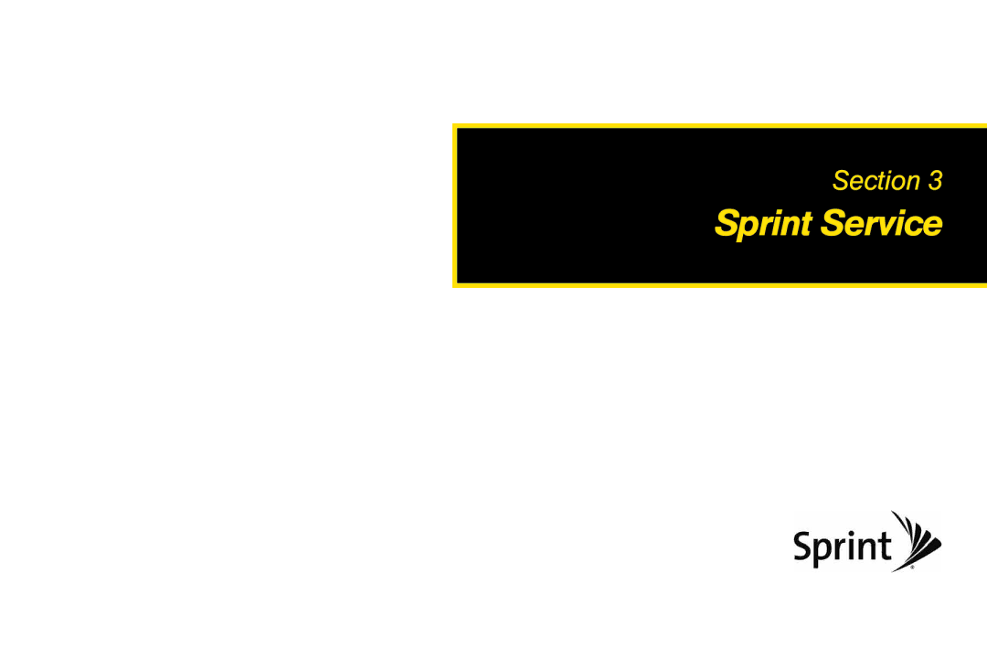 Mitel LG260 manual Sprint Service 