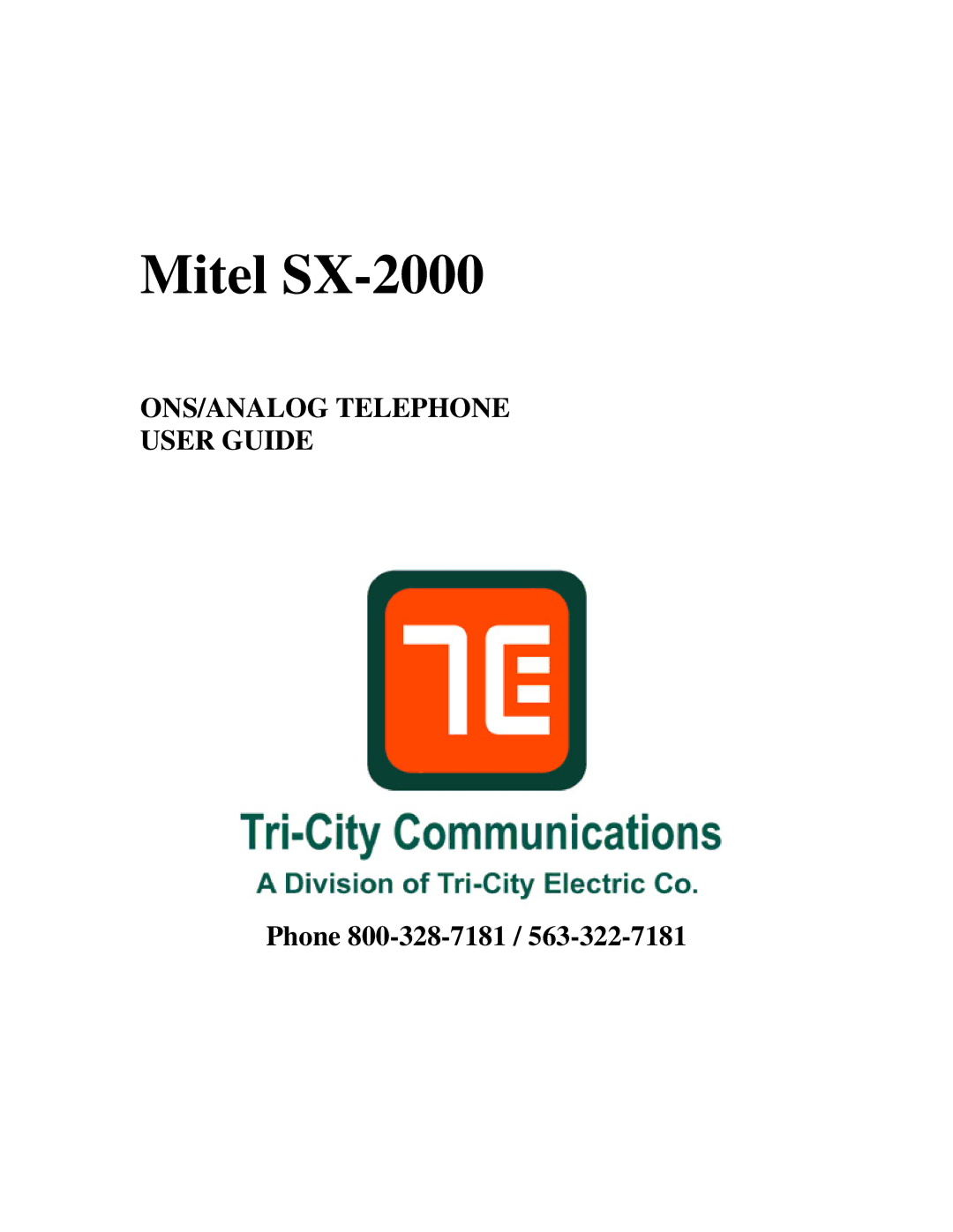 Mitel manual Mitel SX-2000 